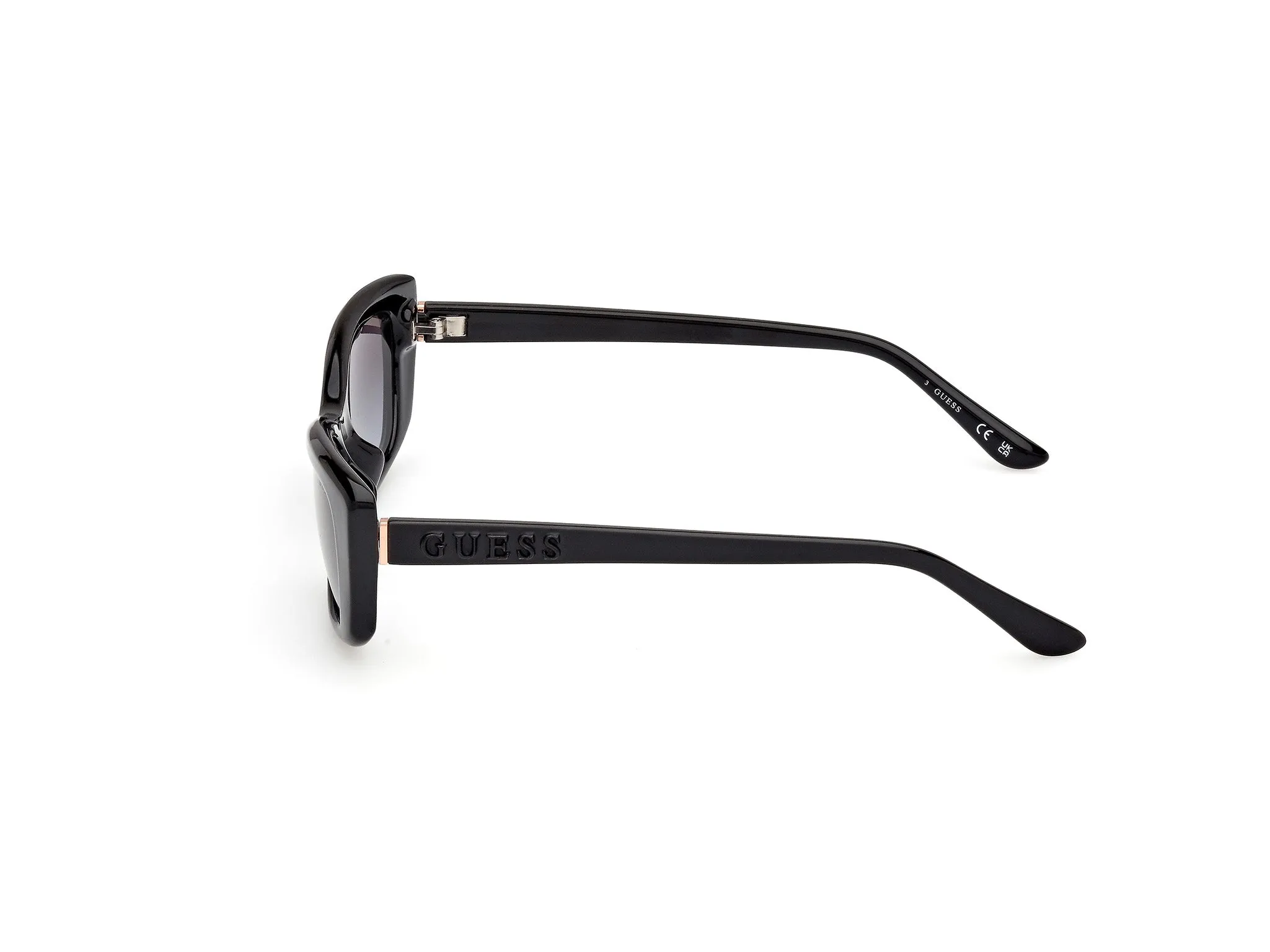 Guess GU00156-H 01B Occhiali da sole Iniettato Nero Fumo Squadrata Normale - immagine 3