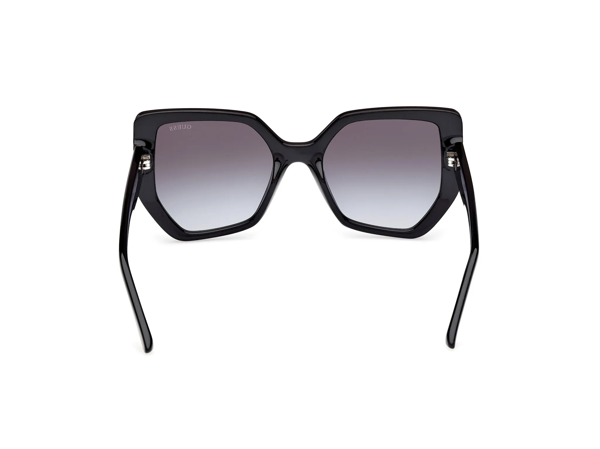 Guess GU00154 01B Occhiali da sole Iniettato Nero Fumo Geometrica Normale - immagine 4