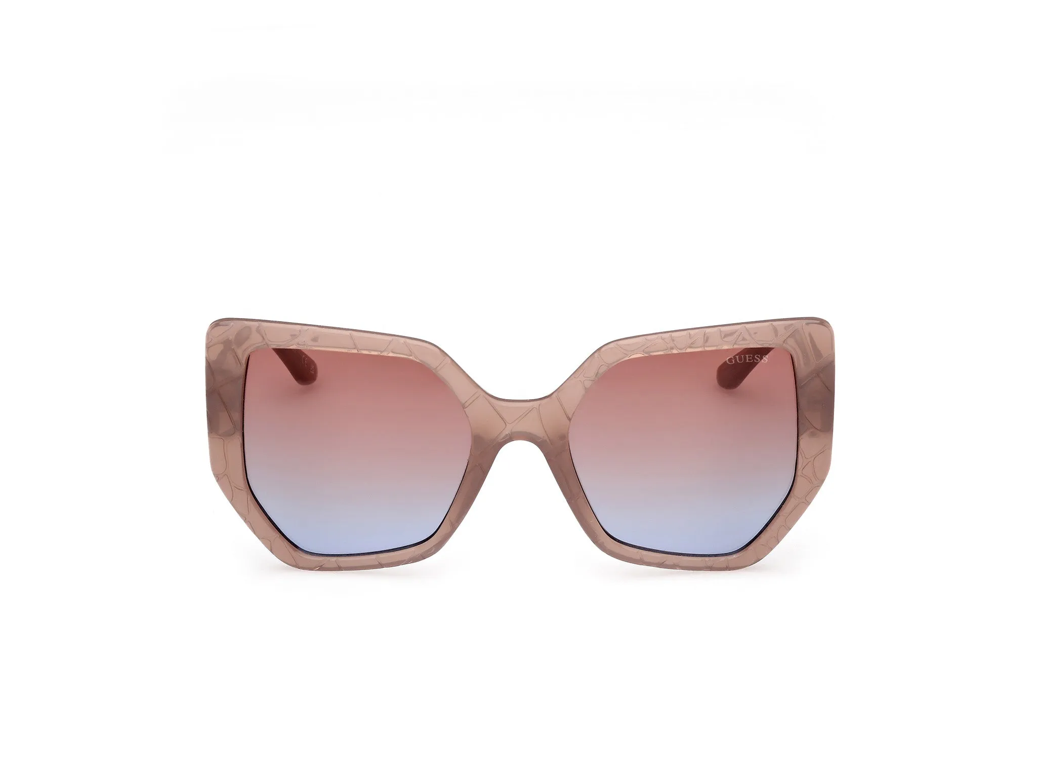 Guess GU00153 57F Occhiali da sole Iniettato Beige Marrone Geometrica Normale - immagine 2