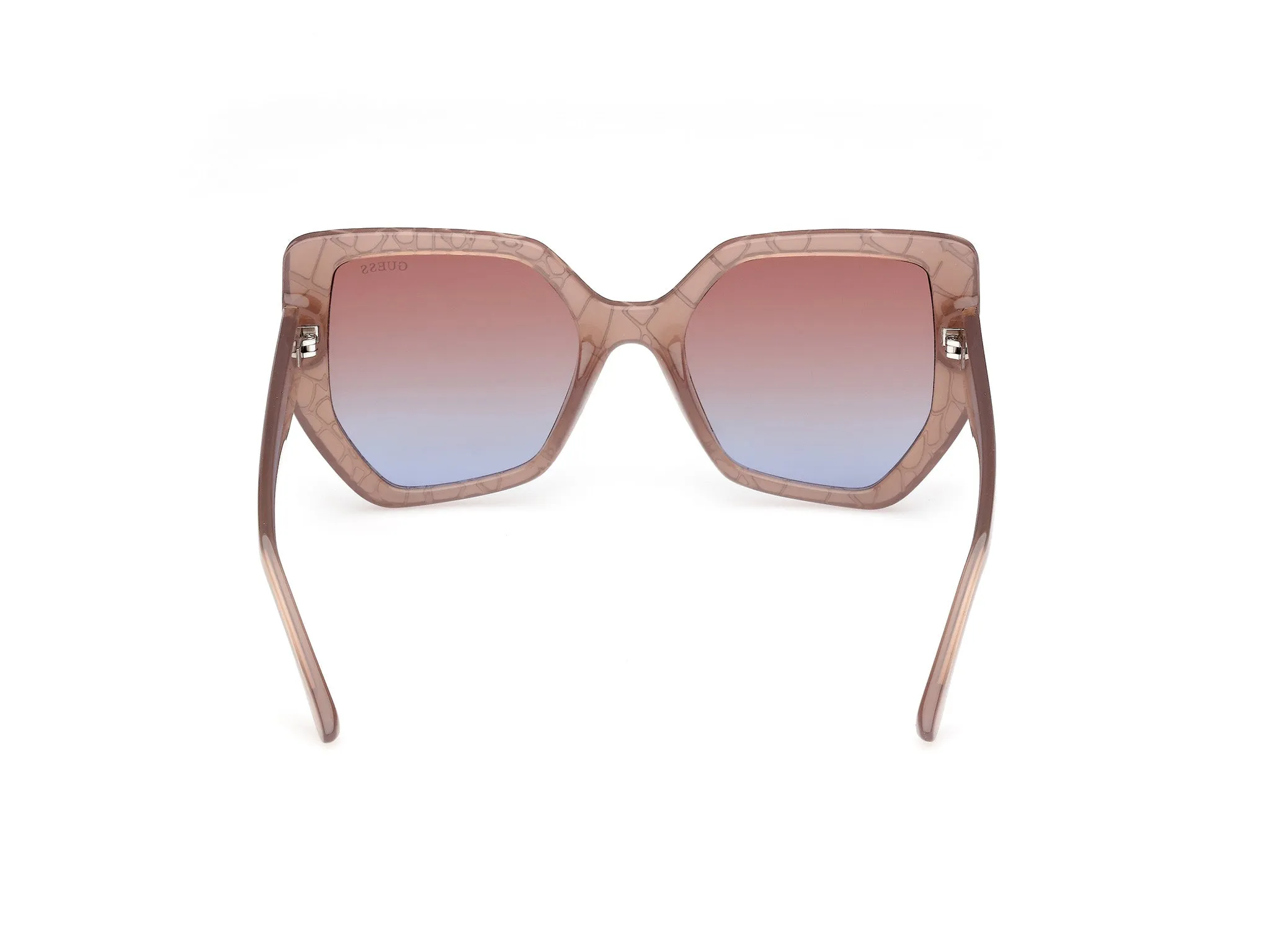 Guess GU00153 57F Occhiali da sole Iniettato Beige Marrone Geometrica Normale - immagine 4