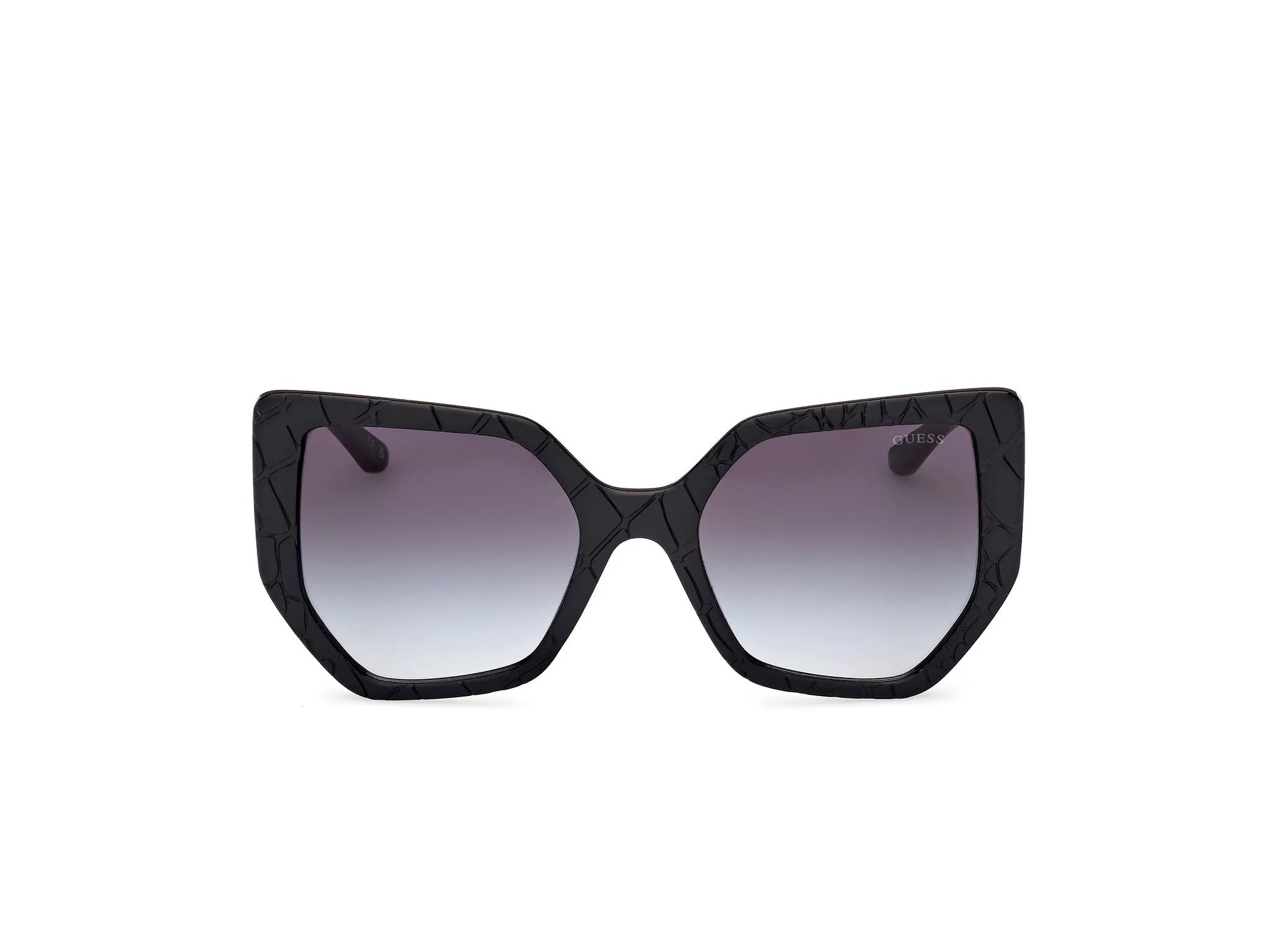 Guess GU00153 02B Occhiali da sole Iniettato Nero Fumo Geometrica Normale - immagine 2