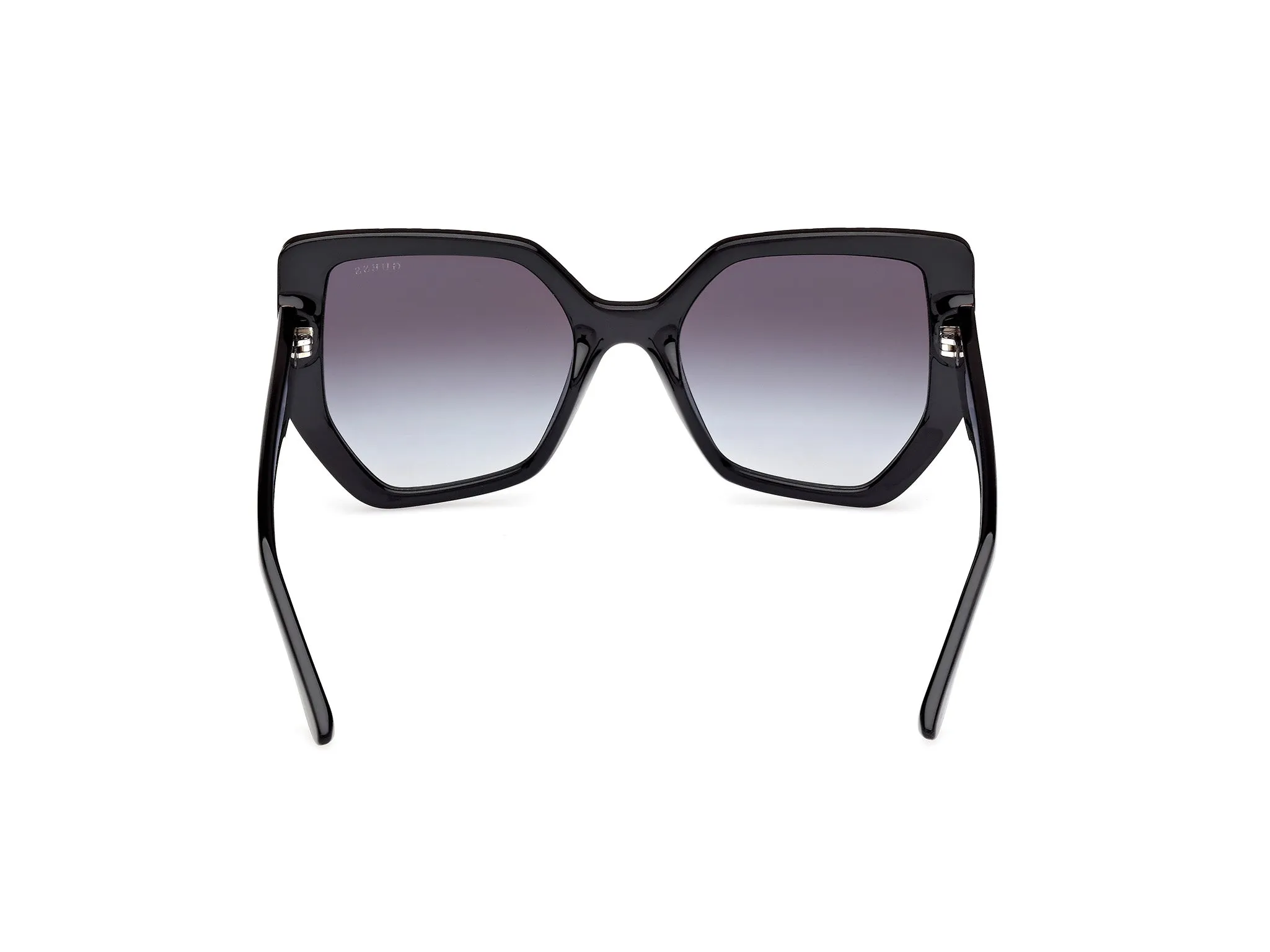 Guess GU00153 02B Occhiali da sole Iniettato Nero Fumo Geometrica Normale - immagine 4