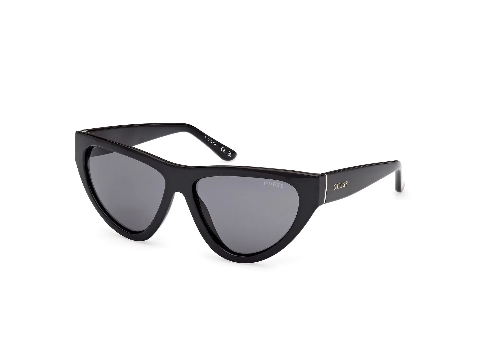 Guess GU00152 01A Occhiali da sole Iniettato Nero Fumo Cat Eye Normale - immagine 1