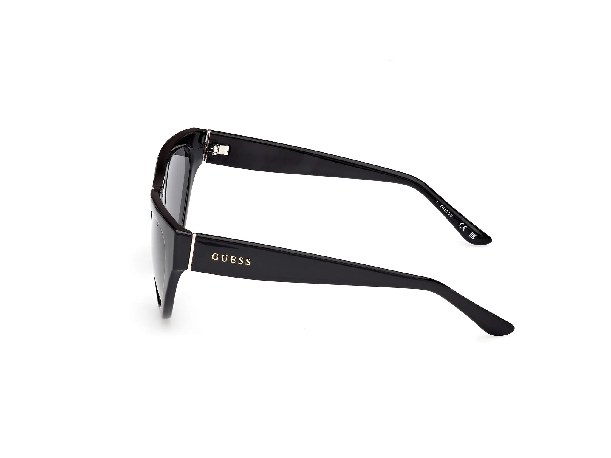Guess GU00152 01A Occhiali da sole Iniettato Nero Fumo Cat Eye Normale - immagine 3
