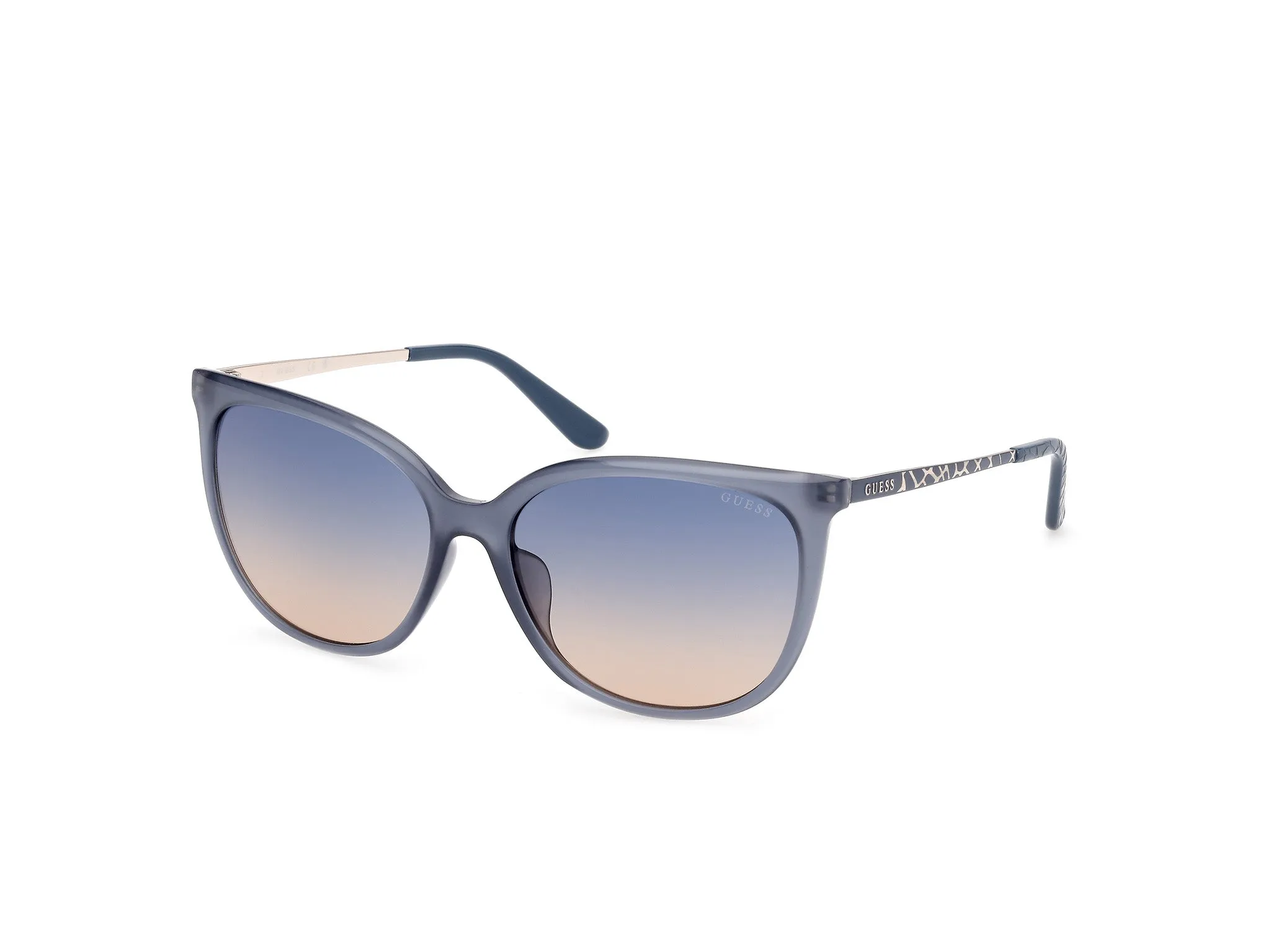 Guess GU00150-H 84W Occhiali da sole Iniettato Azzurro Blu Squadrata Normale - immagine 1