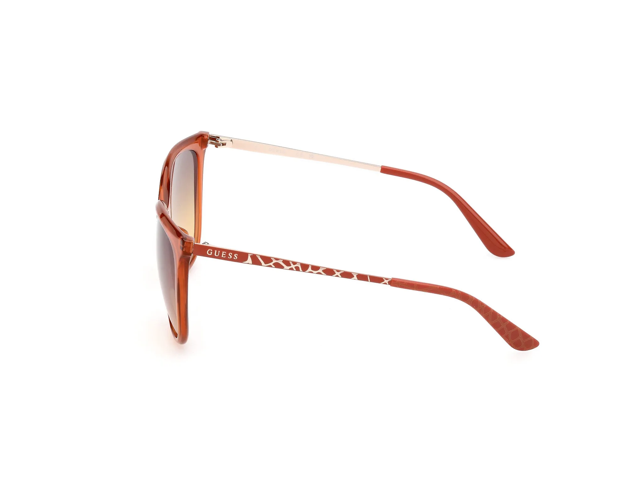 Guess GU00150-H 44F Occhiali da sole Iniettato Arancione Marrone Squadrata Normale - immagine 3