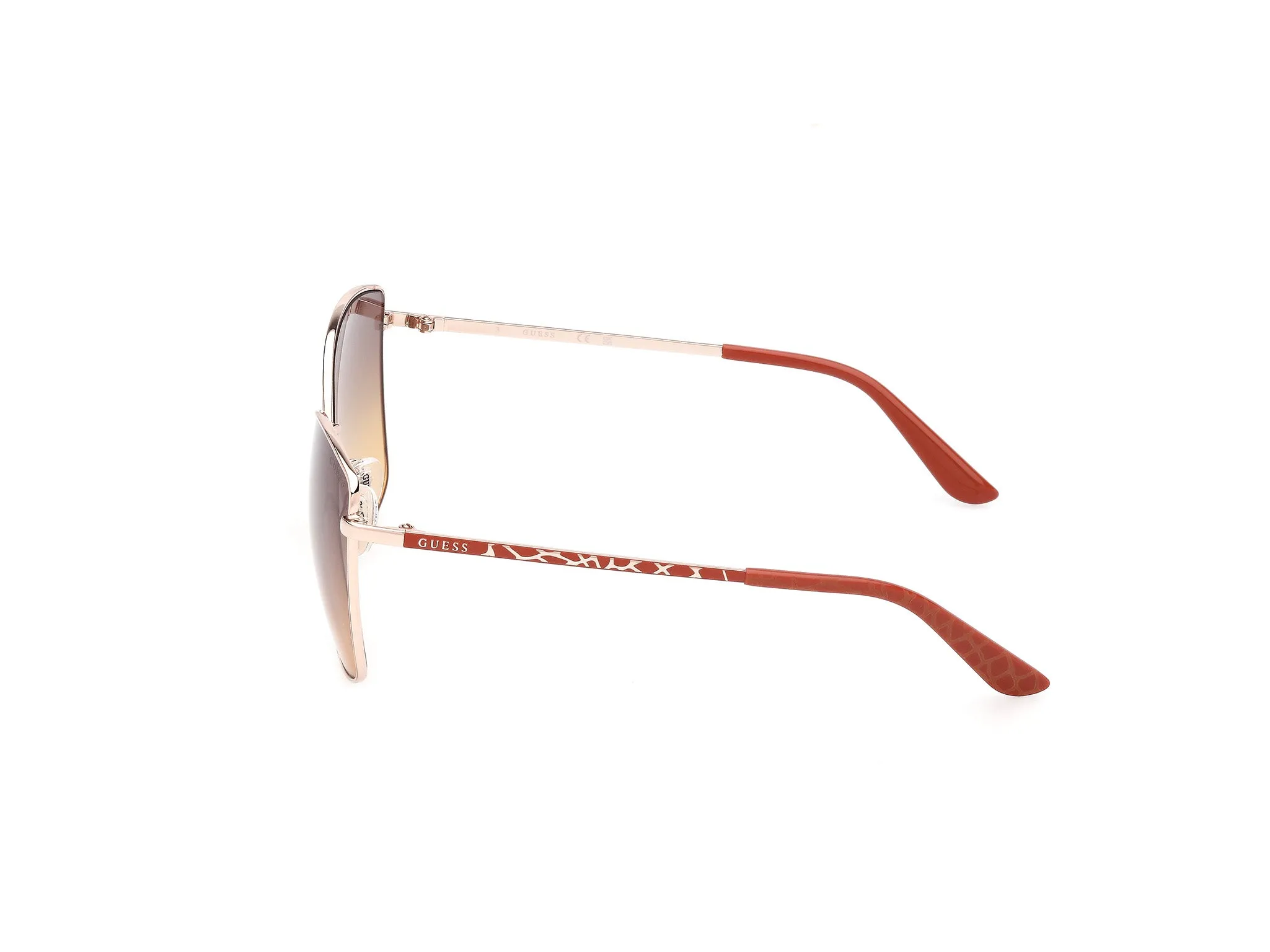 Guess GU00149 32F Occhiali da sole Metallo Oro Marrone Squadrata Normale - immagine 3