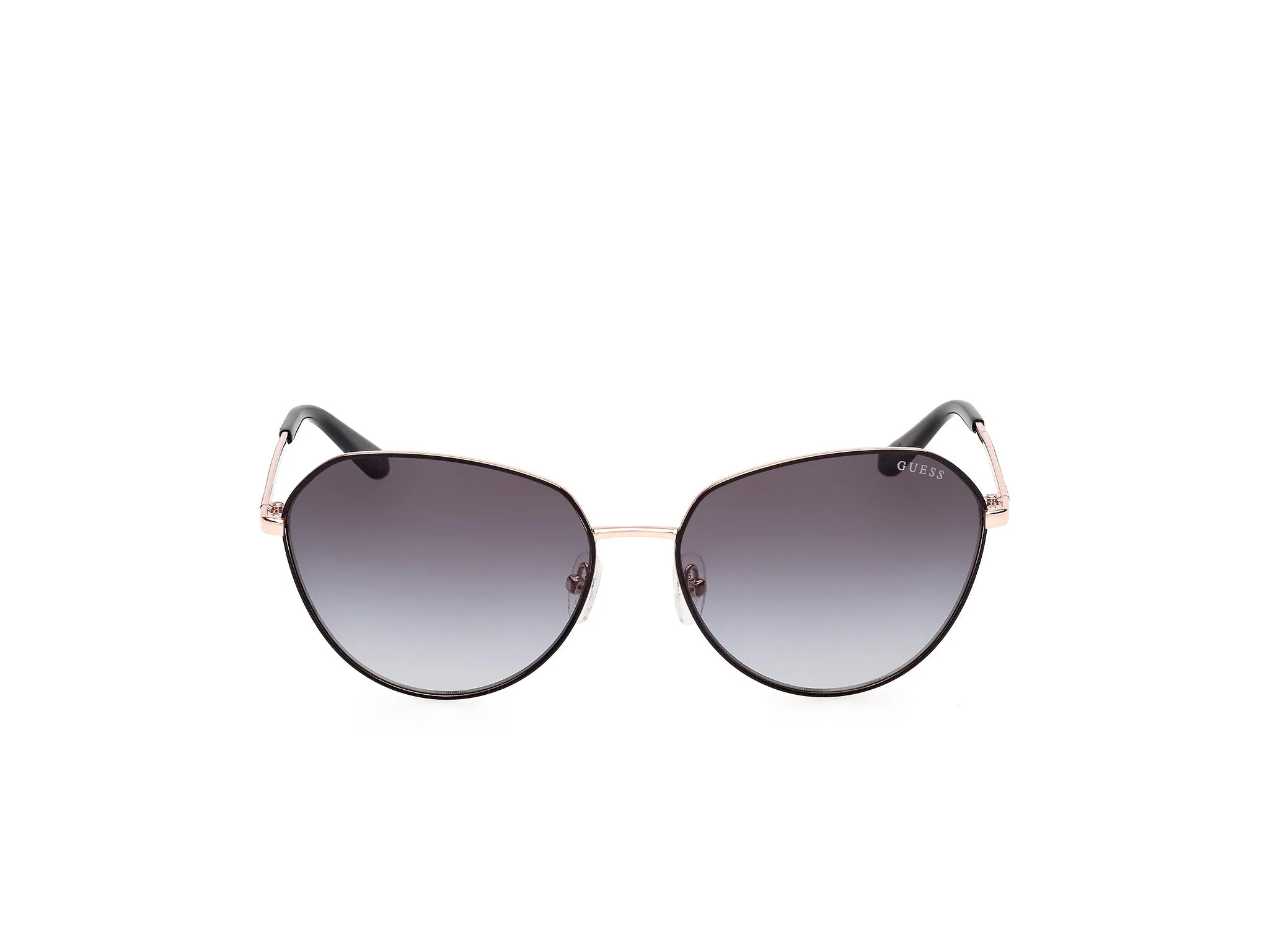 Guess GU00148 02B Occhiali da sole Metallo Nero Fumo Rotonda Normale - immagine 2