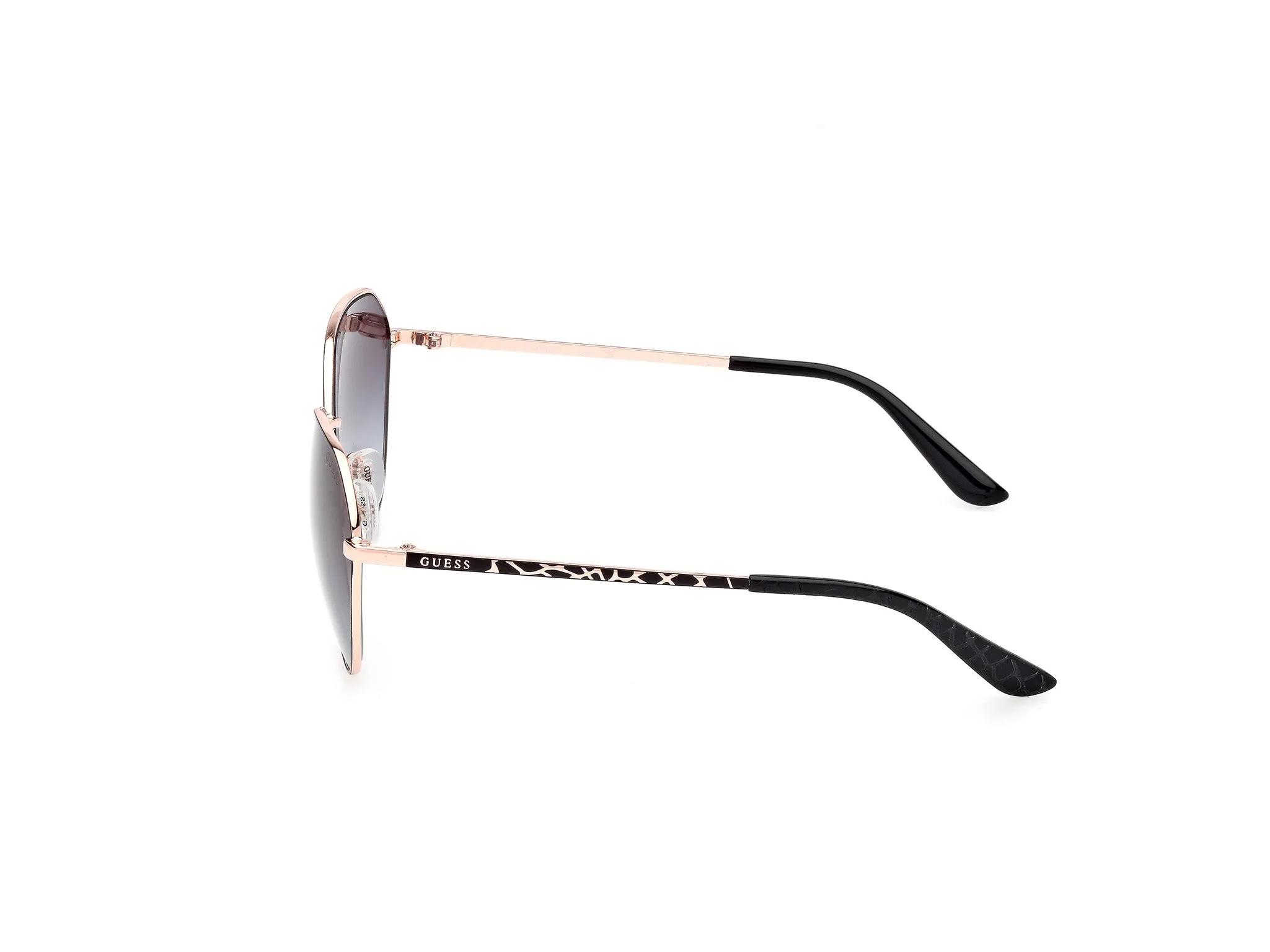 Guess GU00148 02B Occhiali da sole Metallo Nero Fumo Rotonda Normale - immagine 3