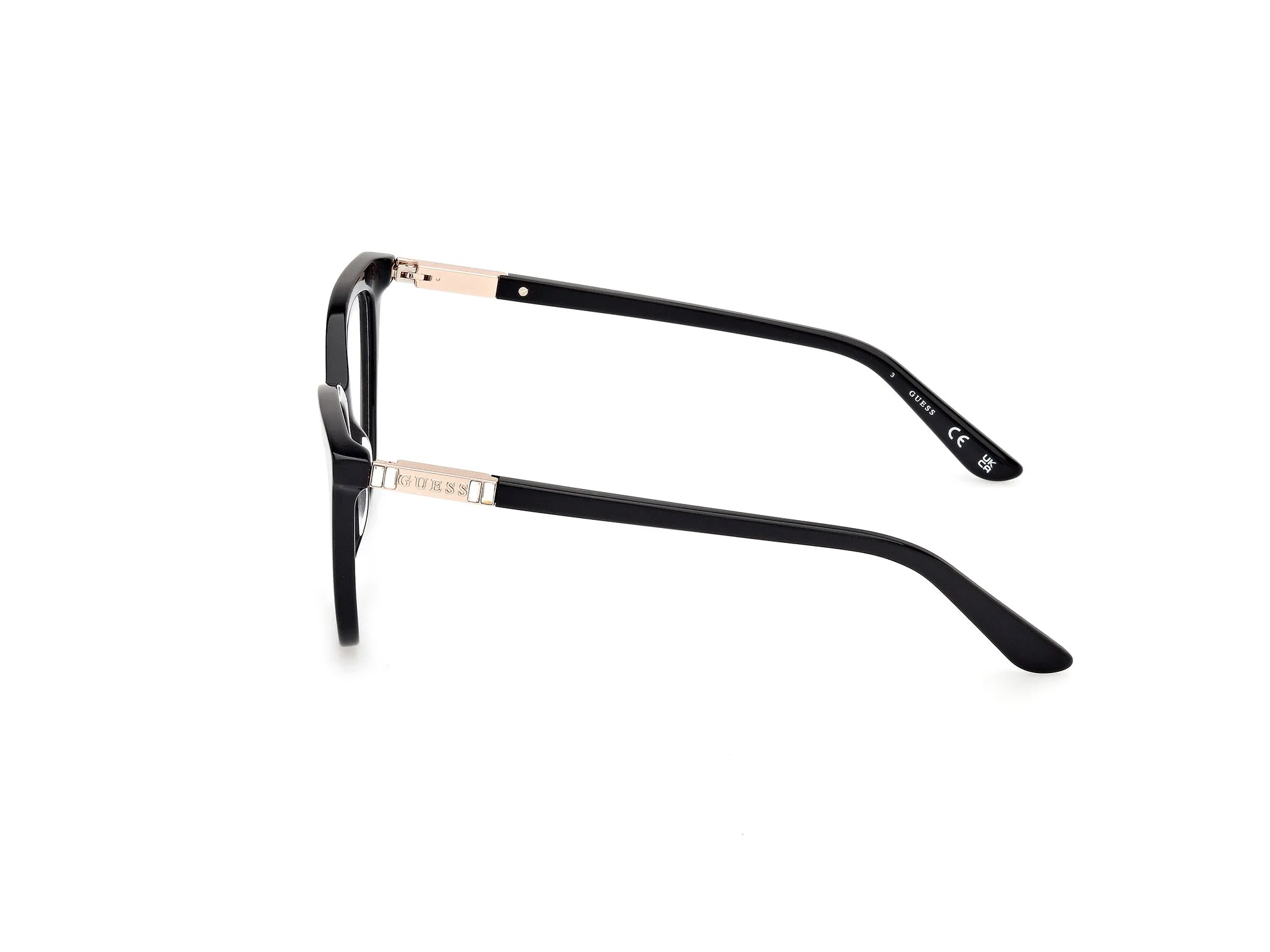 Guess GU50197 1 Montature da vista Acetato Nero Squadrata Normale - immagine 3