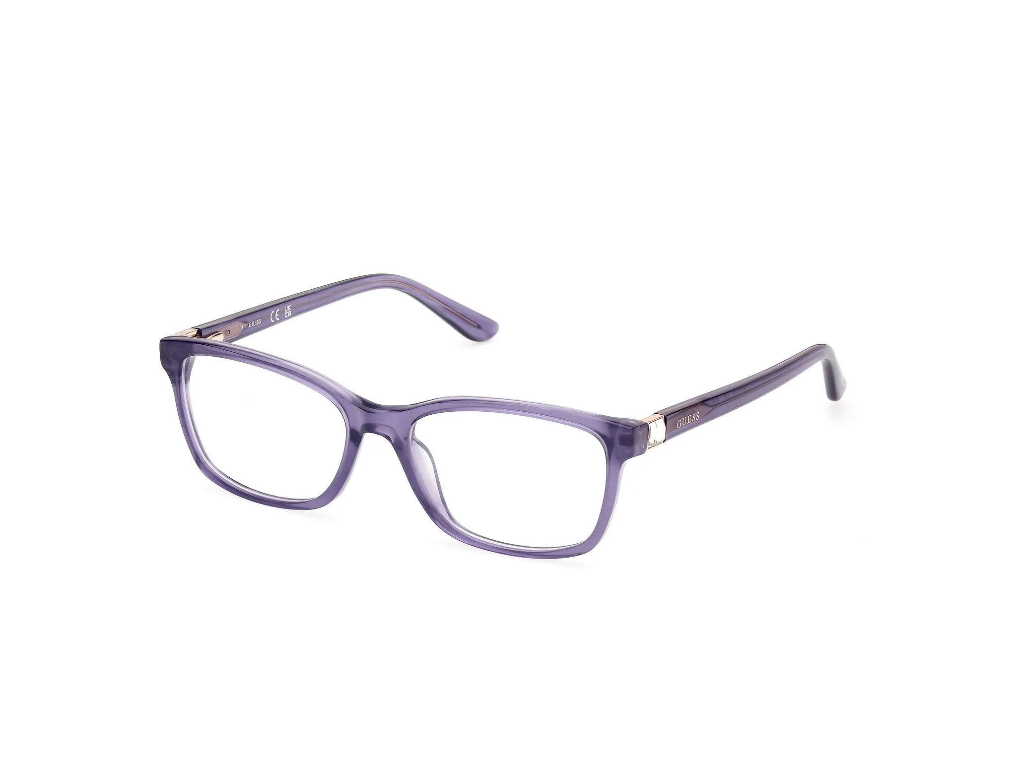 Guess GU50196 83 Montature da vista Acetato Viola Squadrata Normale - immagine 1