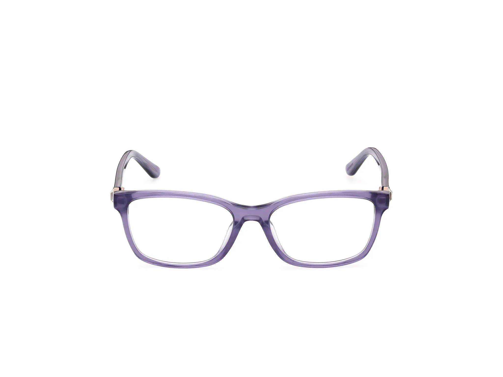 Guess GU50196 83 Montature da vista Acetato Viola Squadrata Normale - immagine 2