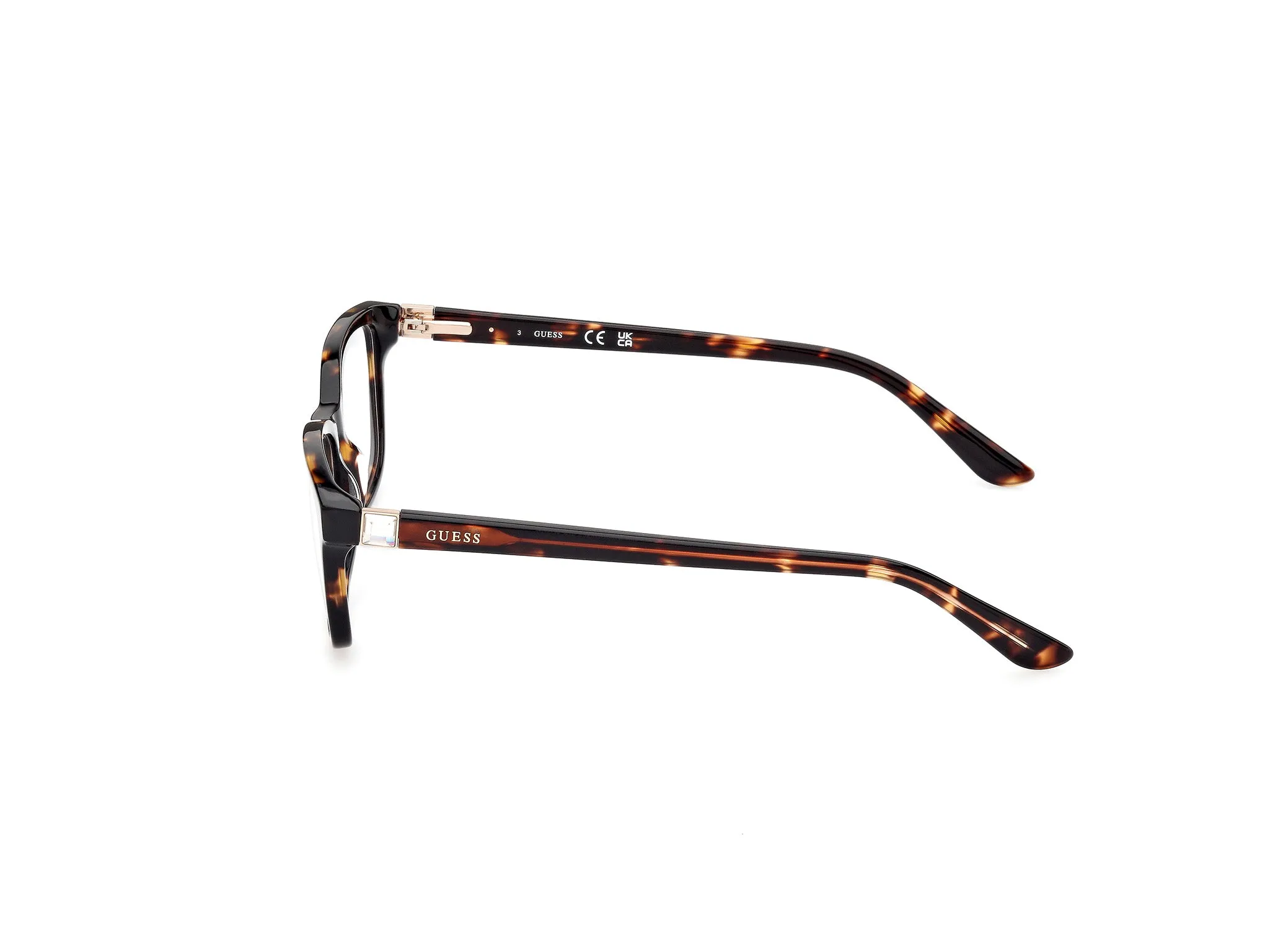 Guess GU50196 52 Montature da vista Acetato Havana Squadrata Normale - immagine 3
