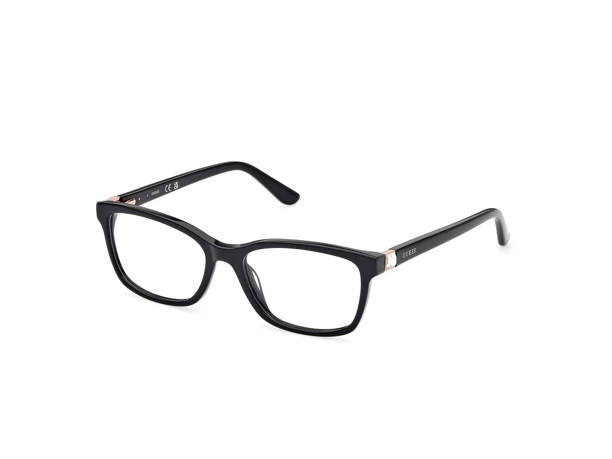 Guess GU50196 1 Montature da vista Acetato Nero Squadrata Normale - immagine 1