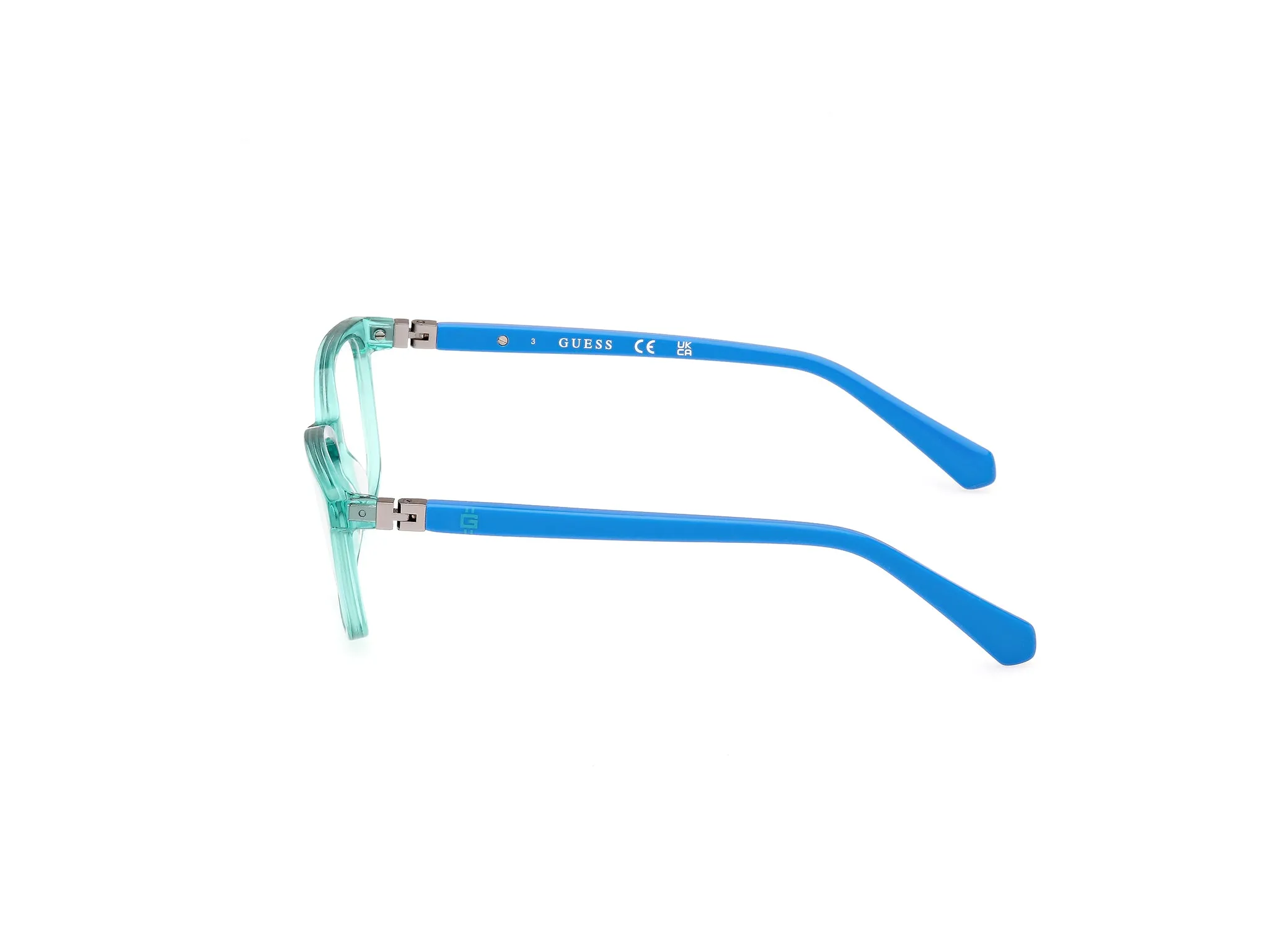 Guess GU50144 93 Montature da vista Acetato Verde Squadrata Normale - immagine 3