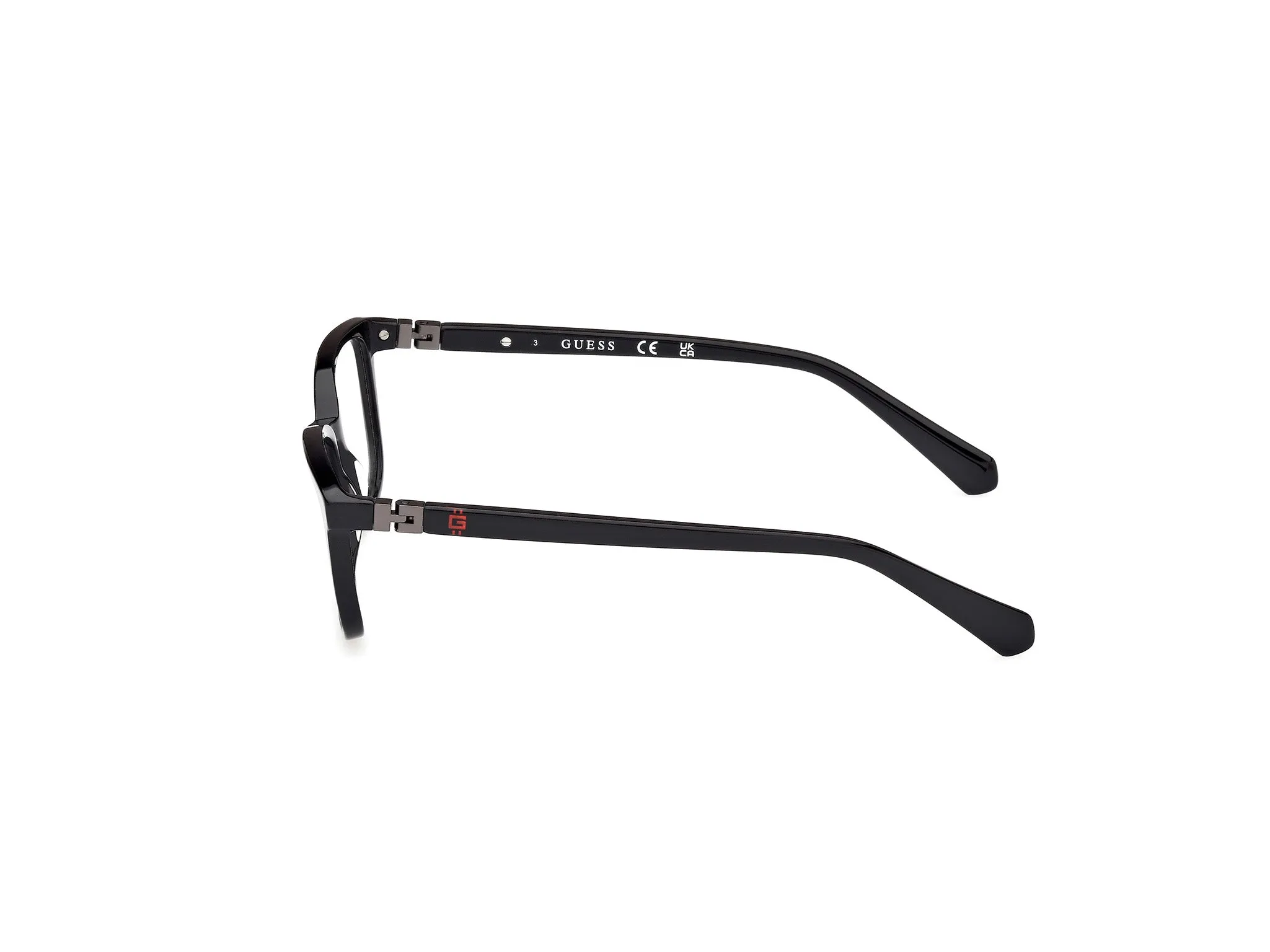Guess GU50144 1 Montature da vista Acetato Nero Squadrata Normale - immagine 3