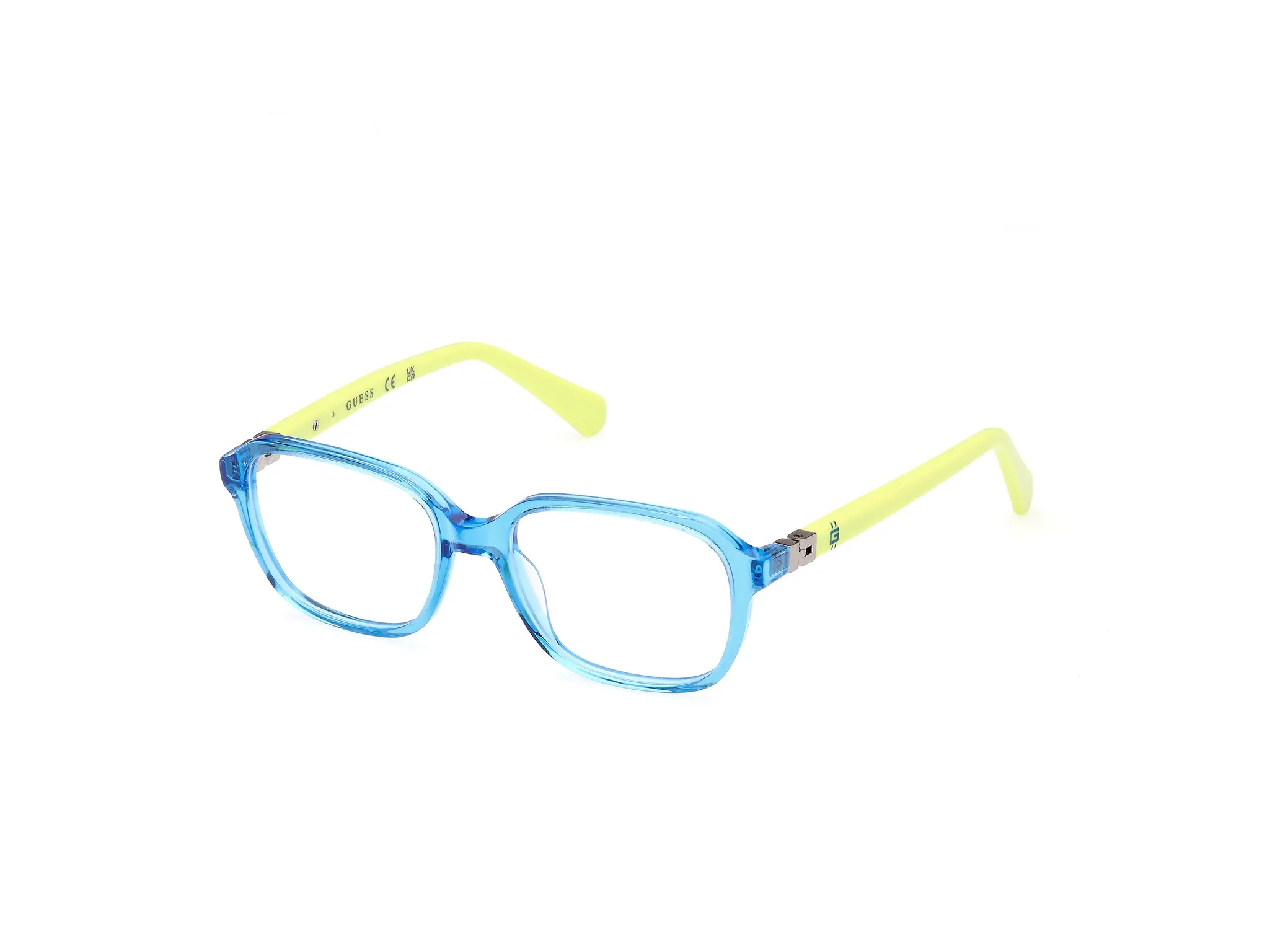 Guess GU50143 90 Montature da vista Acetato Blu Squadrata Normale - immagine 1