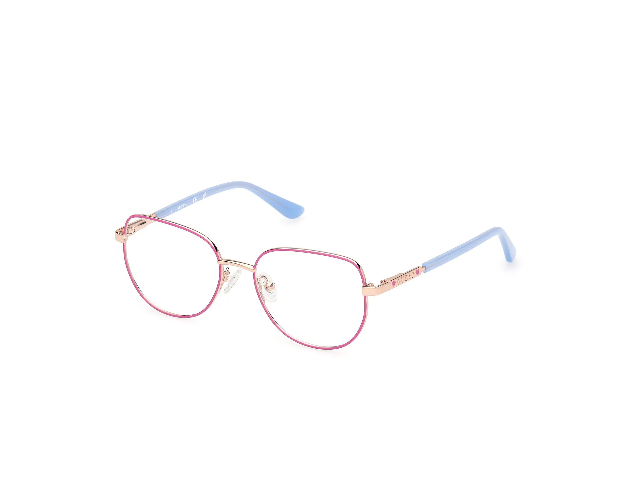 Guess GU50140 74 Montature da vista Metallo Rosa Rotonda Normale - immagine 1