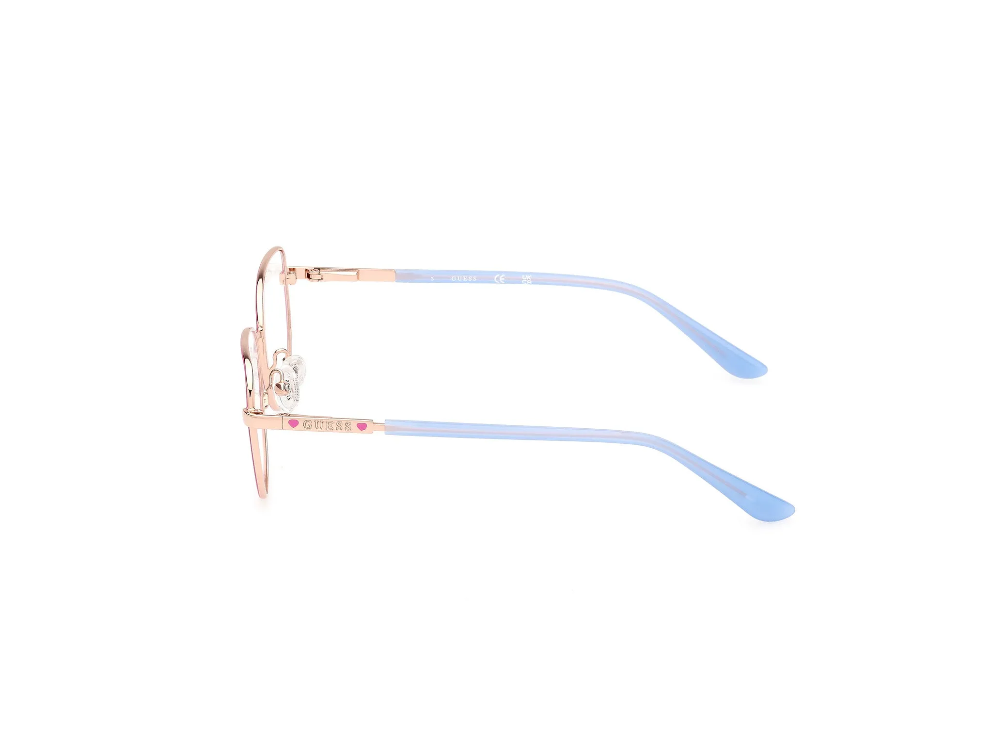 Guess GU50140 74 Montature da vista Metallo Rosa Rotonda Normale - immagine 3