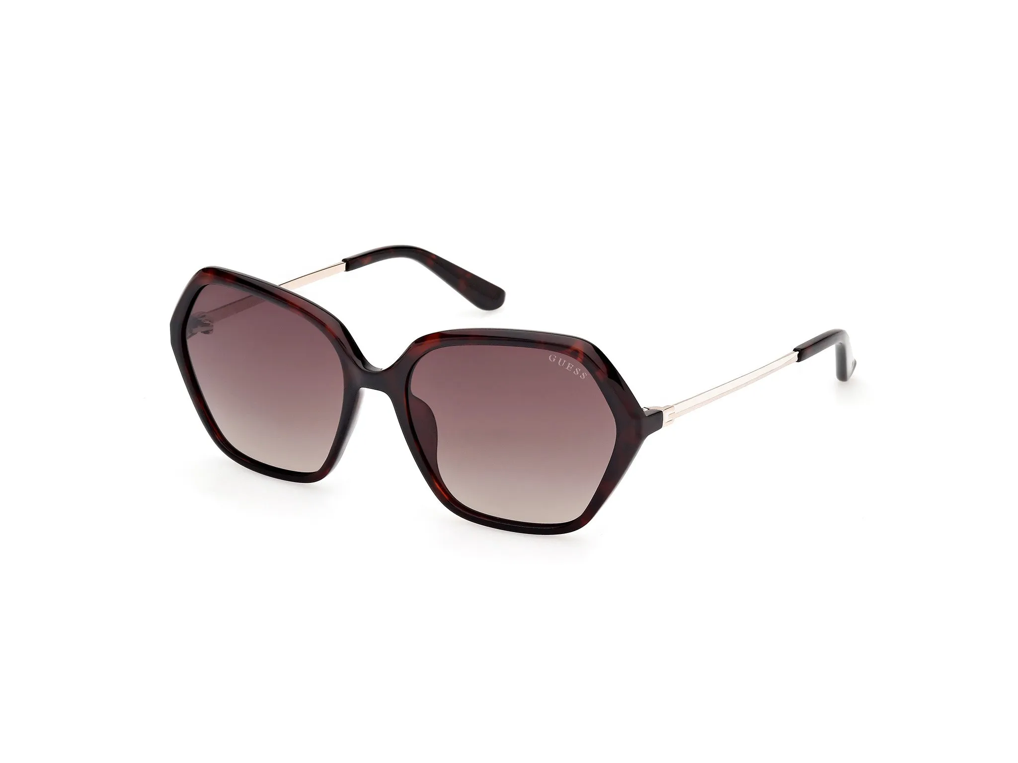 Guess GU00134 52F Occhiali da sole Iniettato Havana Marrone Geometrica Normale Sfumato - immagine 1
