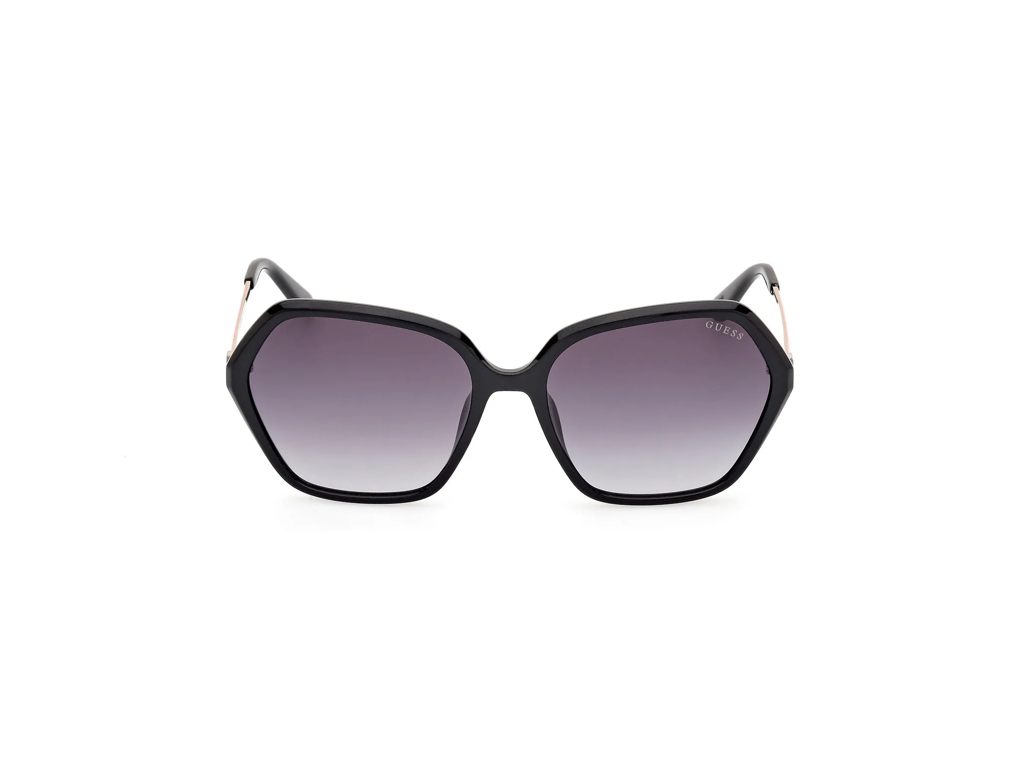 Guess GU00134 01B Occhiali da sole Iniettato Nero Fumo Geometrica Normale - immagine 2