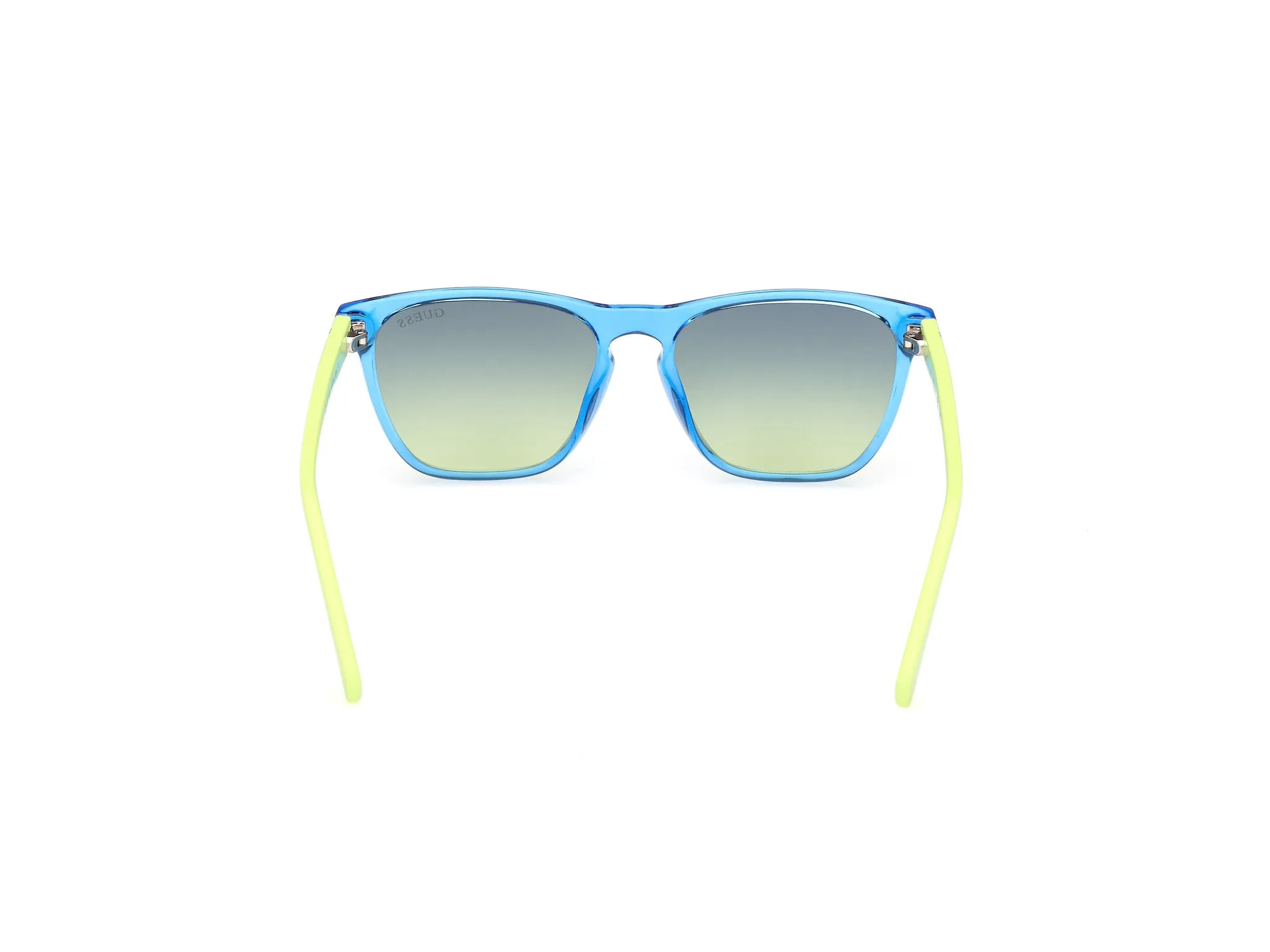 Guess GU00129 90W Occhiali da sole Iniettato Blu Blu Squadrata Normale - immagine 4