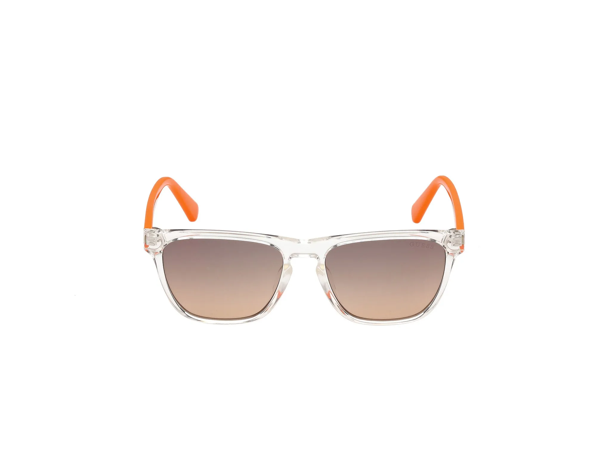 Guess GU00129 26F Occhiali da sole Iniettato Trasparente Marrone Squadrata Normale - immagine 2