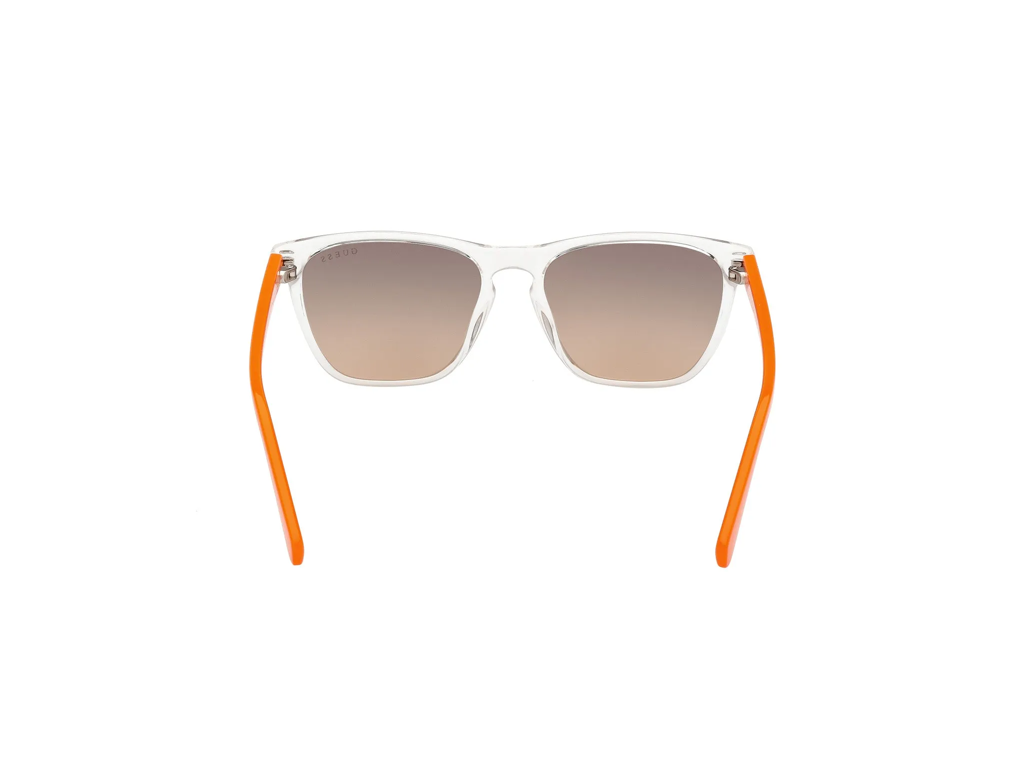Guess GU00129 26F Occhiali da sole Iniettato Trasparente Marrone Squadrata Normale - immagine 4