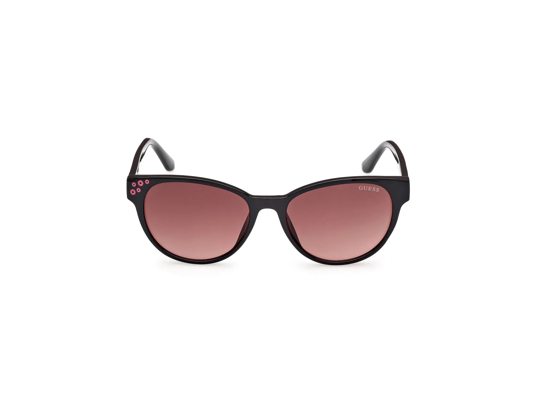 Guess GU00128 01F Occhiali da sole Iniettato Nero Marrone Cat Eye Normale - immagine 2