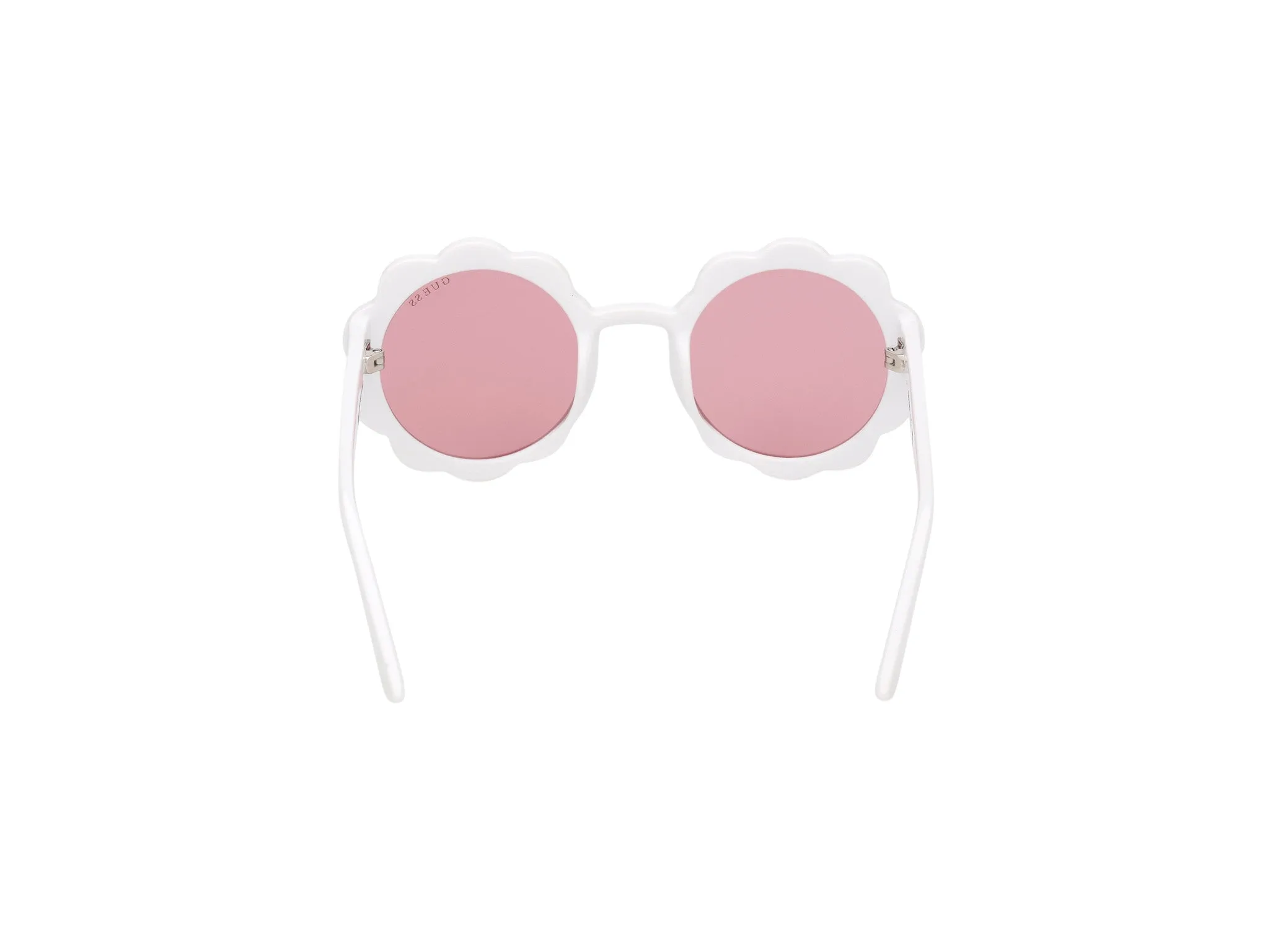 Guess GU00127 21S Occhiali da sole bambino Iniettato Bianco Bordeaux Rotonda Normale - immagine 4