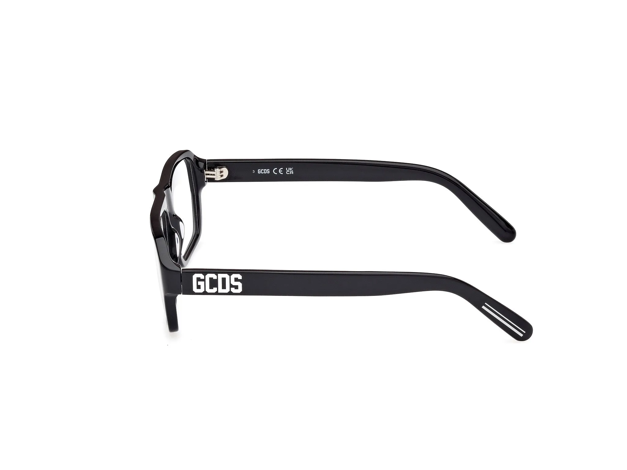 GCDS GD5038 1 Montature da vista Acetato Nero Squadrata Normale - immagine 3