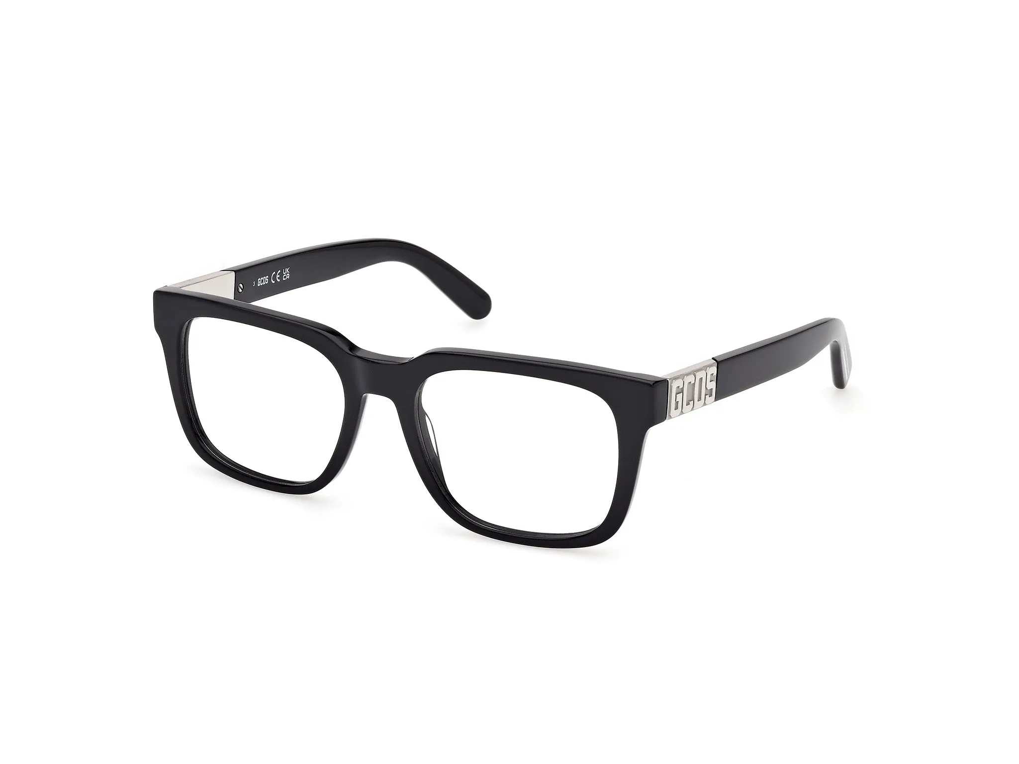 GCDS GD5037 001 Montature da vista Acetato Nero Squadrata Normale - immagine 1