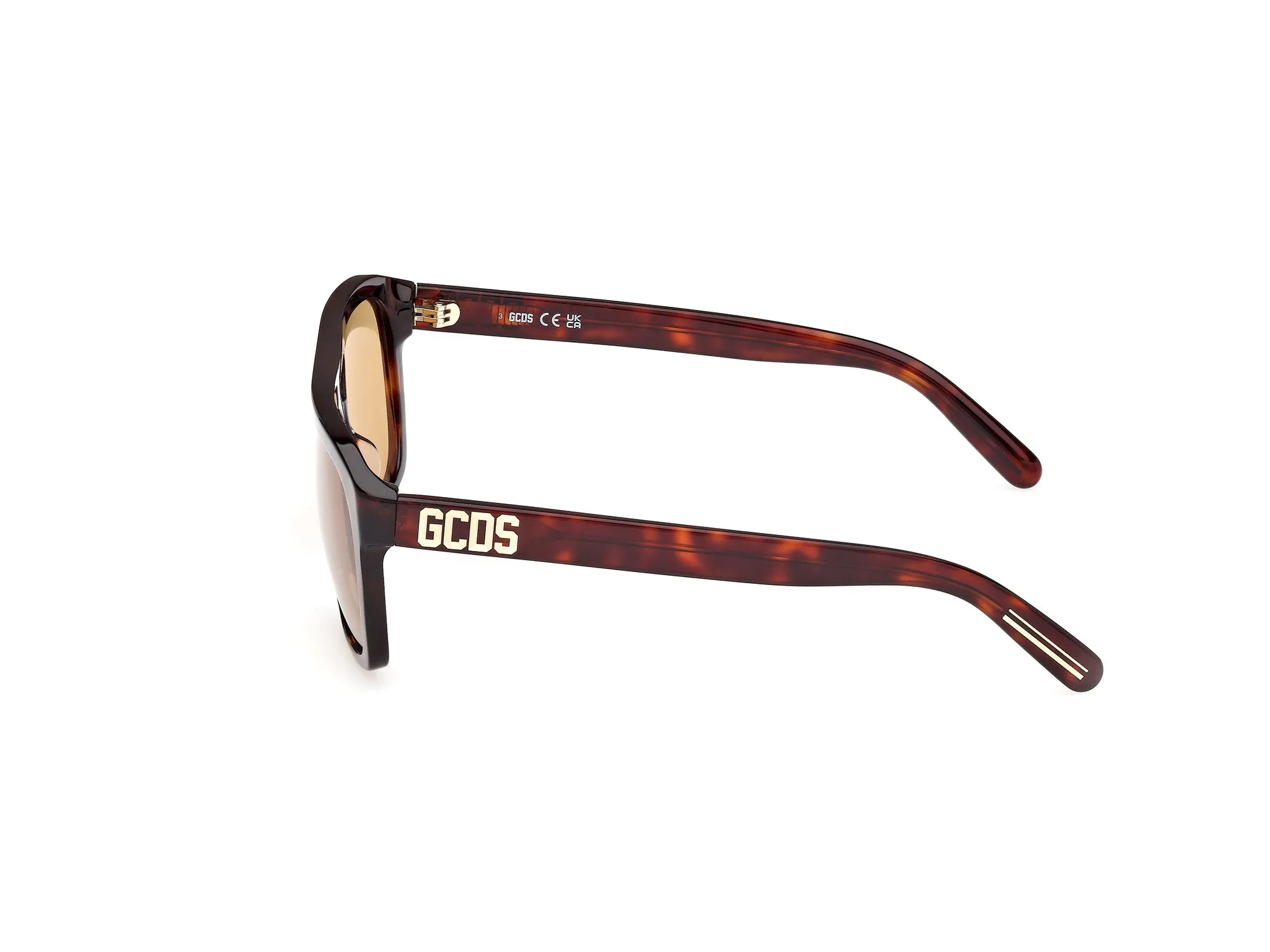 GCDS GD0058 52J Occhiali da sole Acetato Squadrata Normale - immagine 3