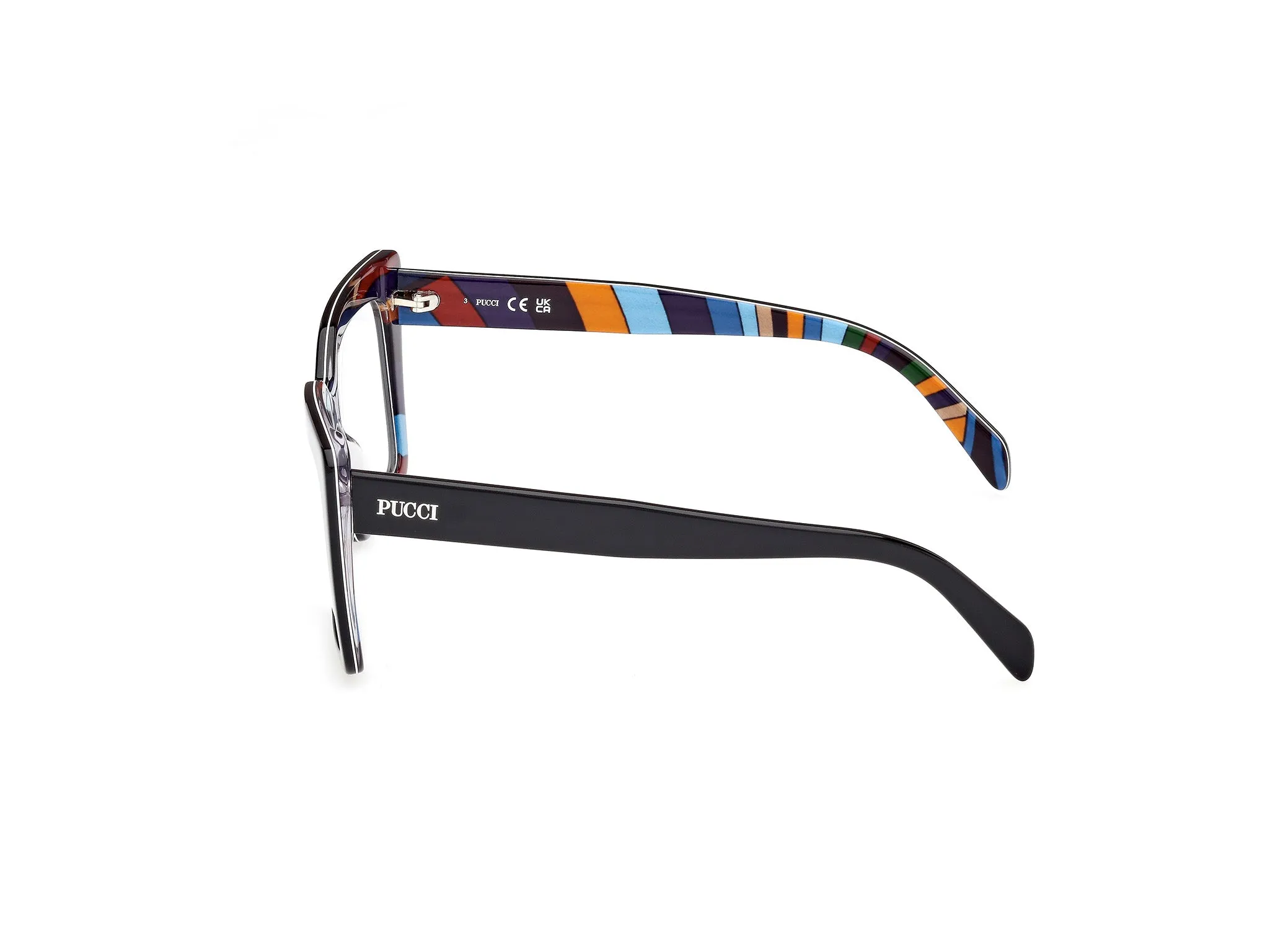 Emilio Pucci EP5261 5 Montature da vista Acetato Nero Squadrata Normale - immagine 3
