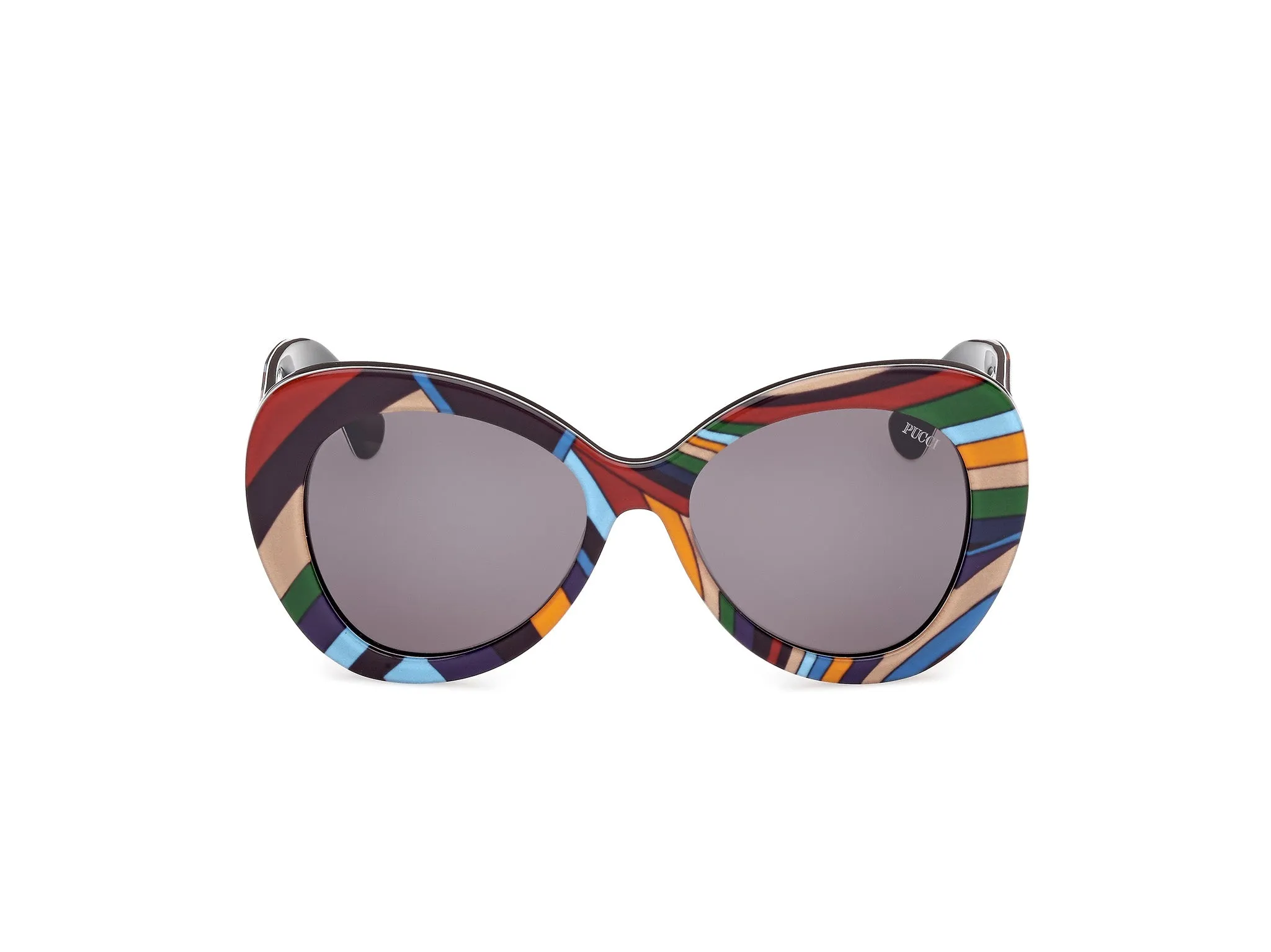 Emilio Pucci EP0232 99A Occhiali da sole Acetato Fantasia Fumo Rotonda Normale - immagine 2
