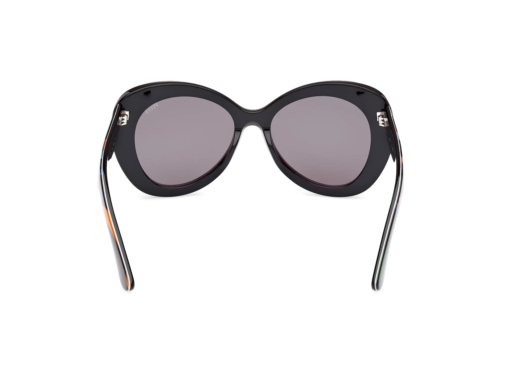 Emilio Pucci EP0232 99A Occhiali da sole Acetato Fantasia Fumo Rotonda Normale - immagine 4