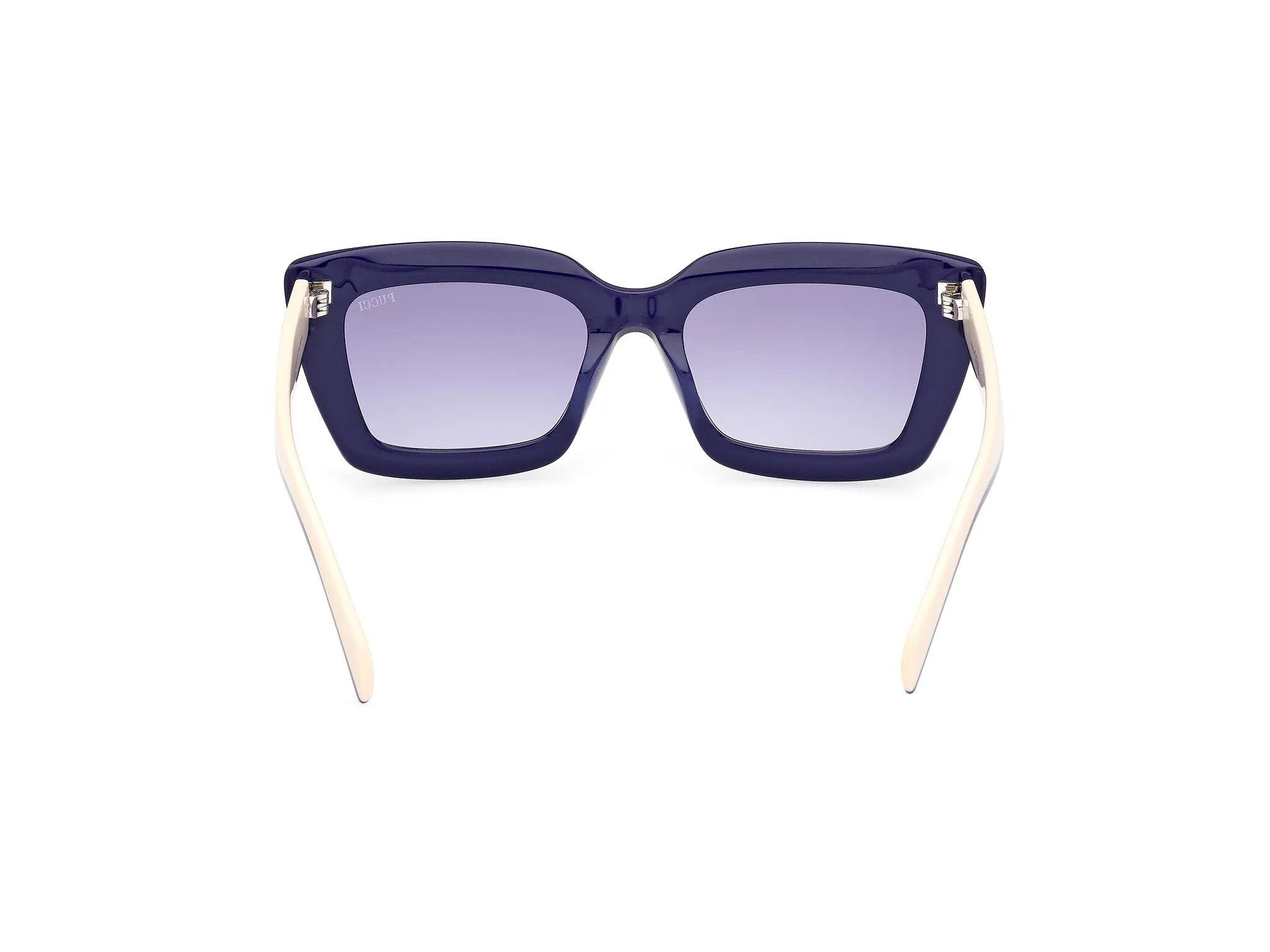 Emilio Pucci EP0202 90W Occhiali da sole Acetato Blu Blu Squadrata Normale - immagine 4