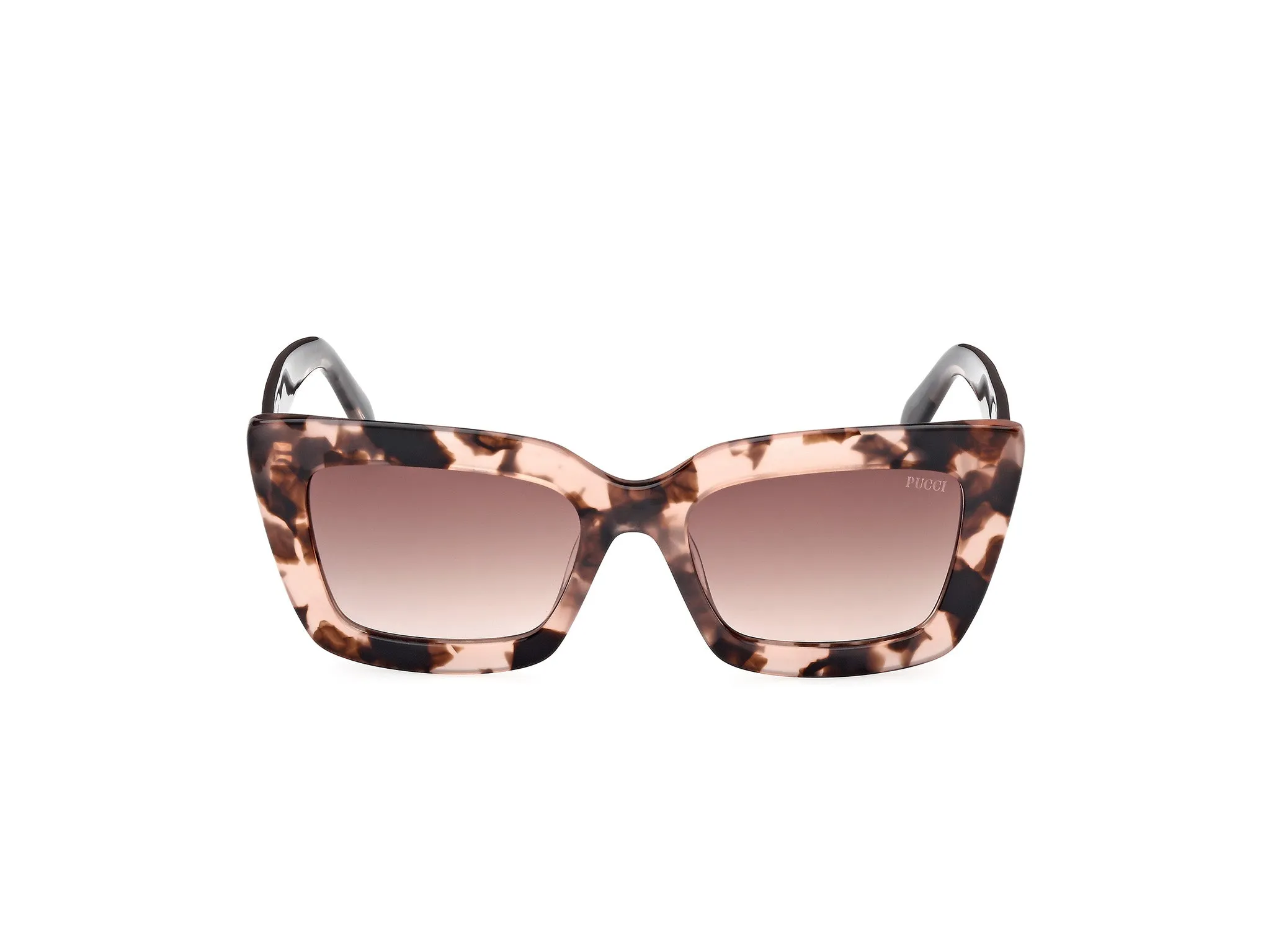 Emilio Pucci EP0202 55F Occhiali da sole Acetato Havana Marrone Squadrata Normale - immagine 2