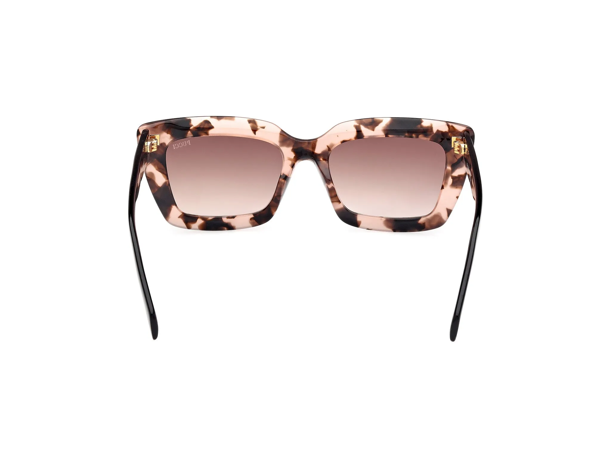 Emilio Pucci EP0202 55F Occhiali da sole Acetato Havana Marrone Squadrata Normale - immagine 4
