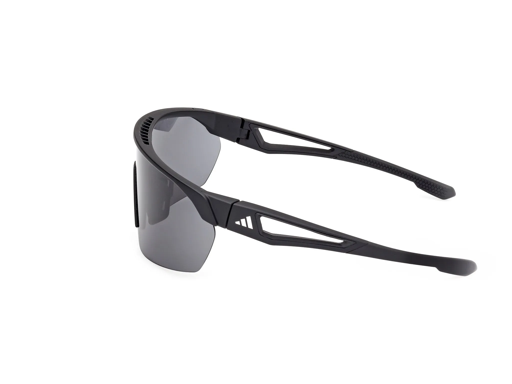 Adidas Sport SP0103 ANEMOS 02A Occhiali da sole Iniettato Nero Fumo Maschera Normale - immagine 3