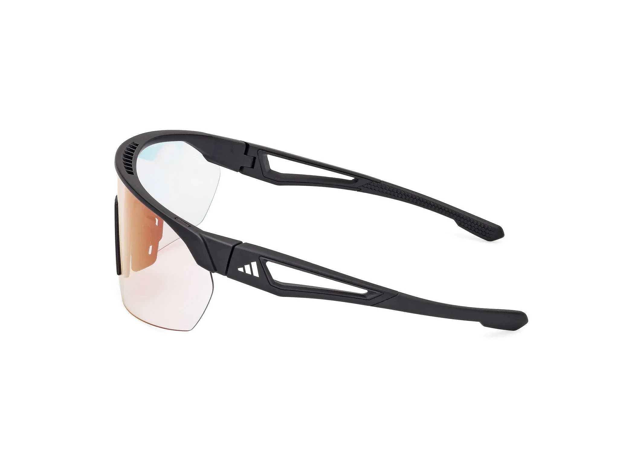 Adidas Sport SP0103 ANEMOS 02L Occhiali da sole Iniettato Nero Trasparente Maschera Fotocromatiche - immagine 3