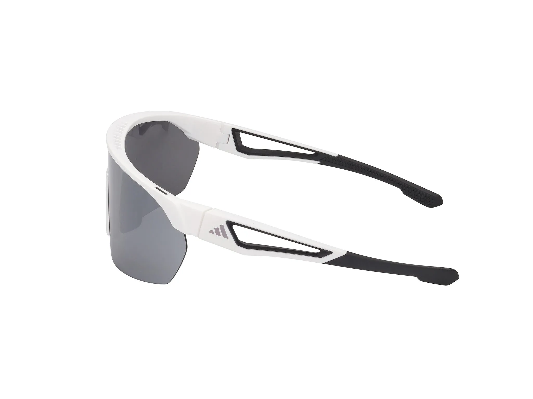Adidas Sport SP0103 ANEMOS 21C Occhiali da sole Iniettato Bianco Fumo Maschera Normale - immagine 3