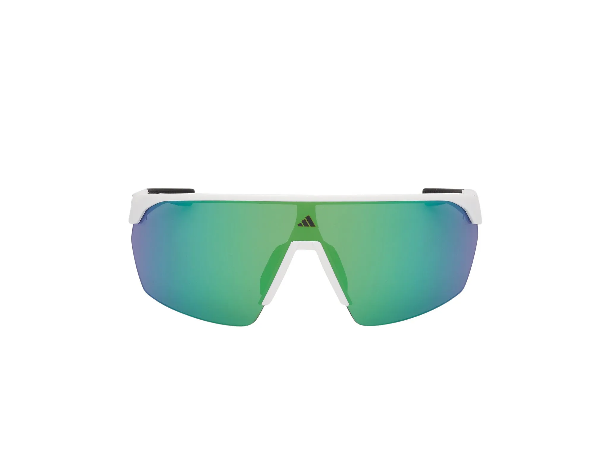 Adidas Sport SP0103 ANEMOS 21Q Occhiali da sole Iniettato Bianco Verde Maschera Normale - immagine 2