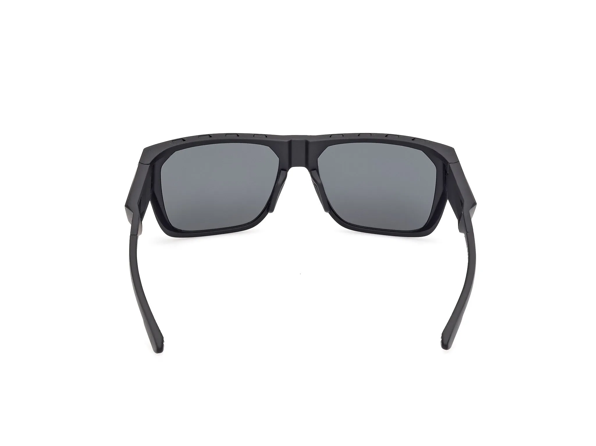 Adidas Sport SP0102 02D Occhiali da sole Iniettato Nero Fumo Squadrata Polarizzata - immagine 4