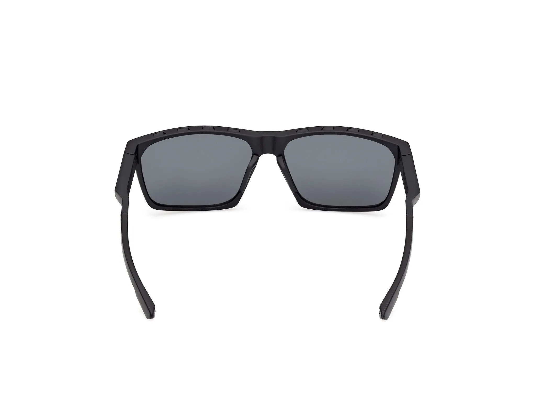 Adidas Sport SP0101 02D Occhiali da sole Iniettato Nero Fumo Squadrata Polarizzata - immagine 4