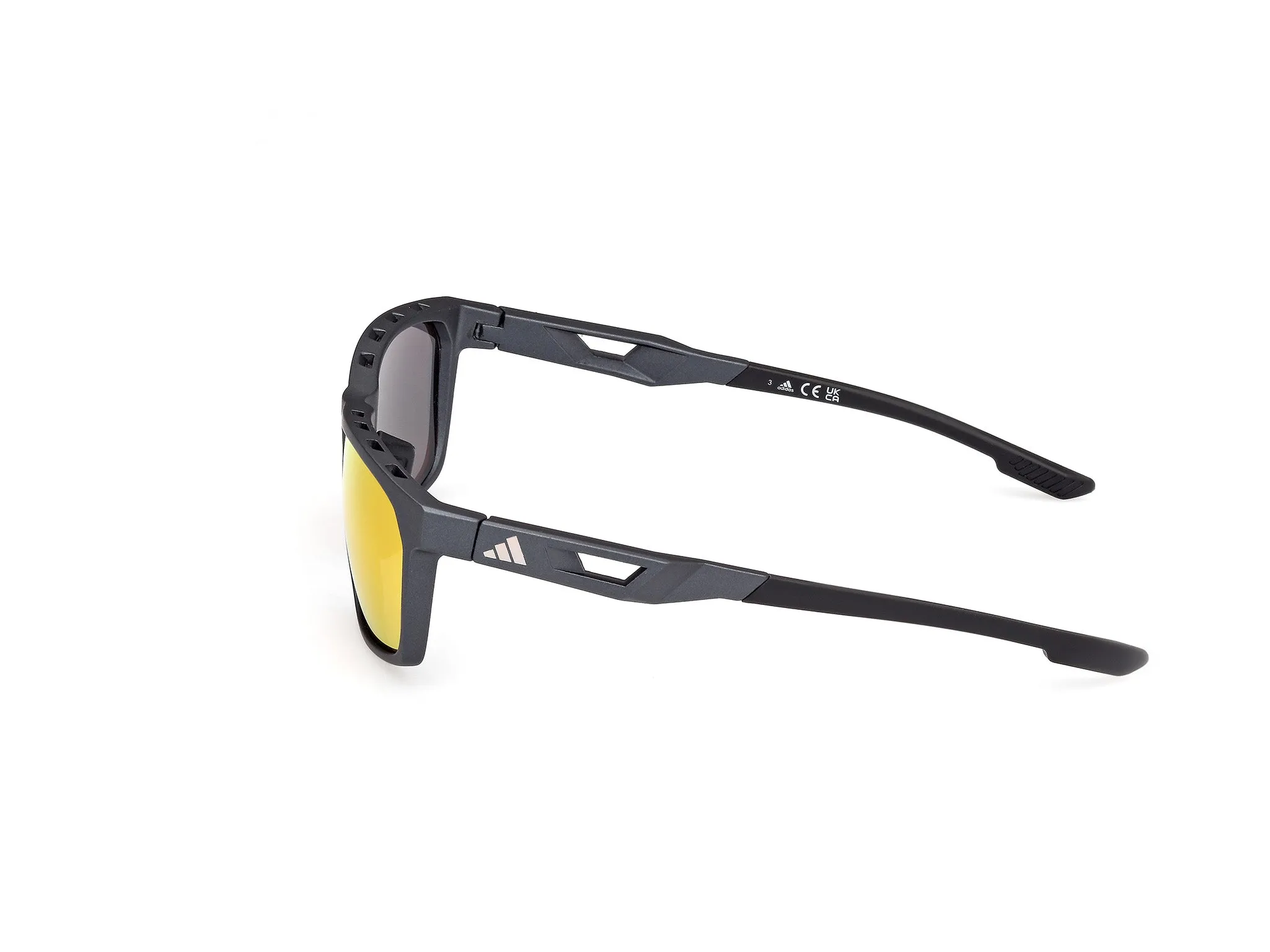 Adidas Sport SP0101 02L Occhiali da sole Iniettato Nero Trasparente Squadrata Normale - immagine 3