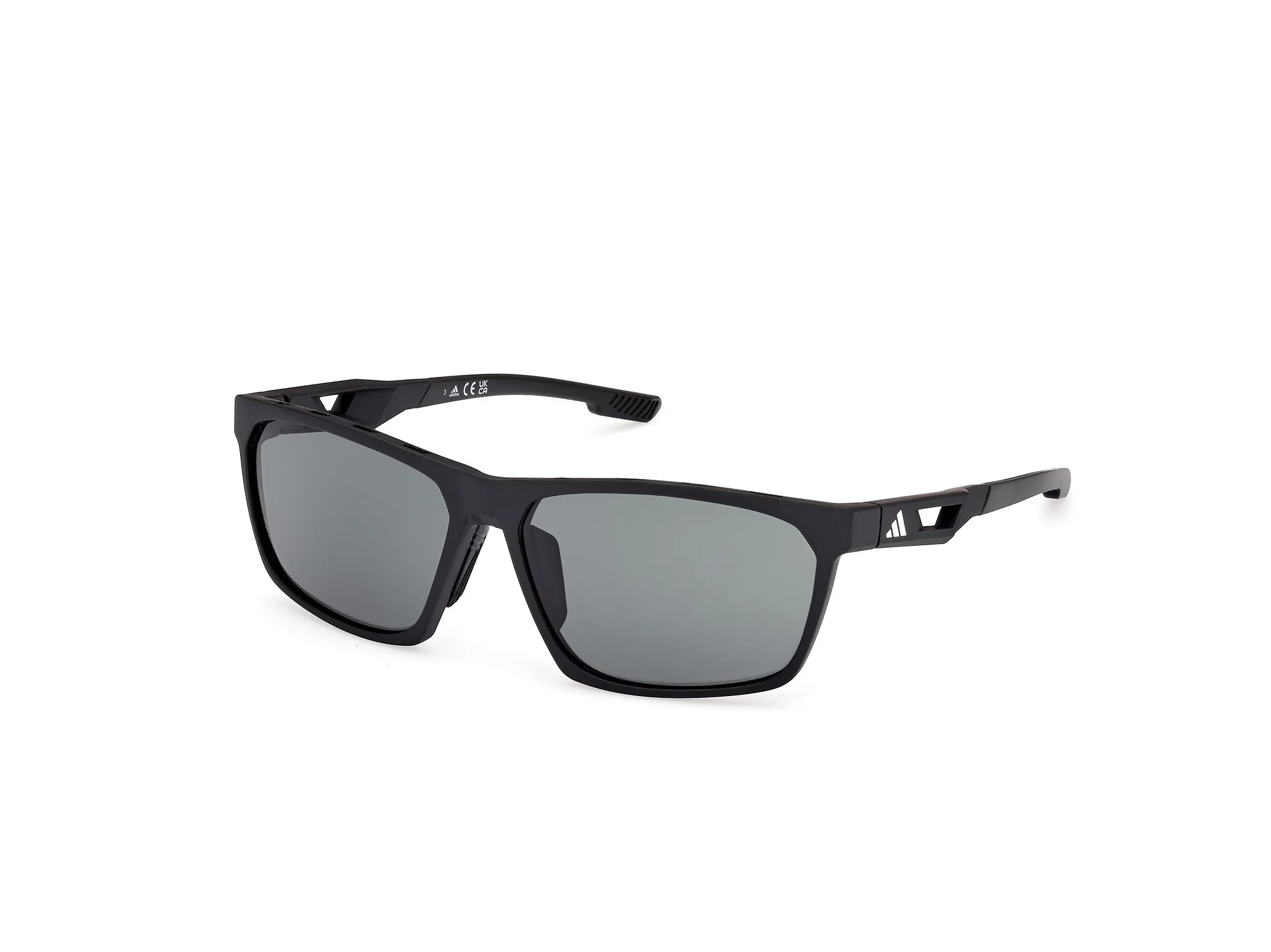 Adidas Sport SP0101 02N Occhiali da sole Iniettato Nero Verde Squadrata Normale - immagine 1