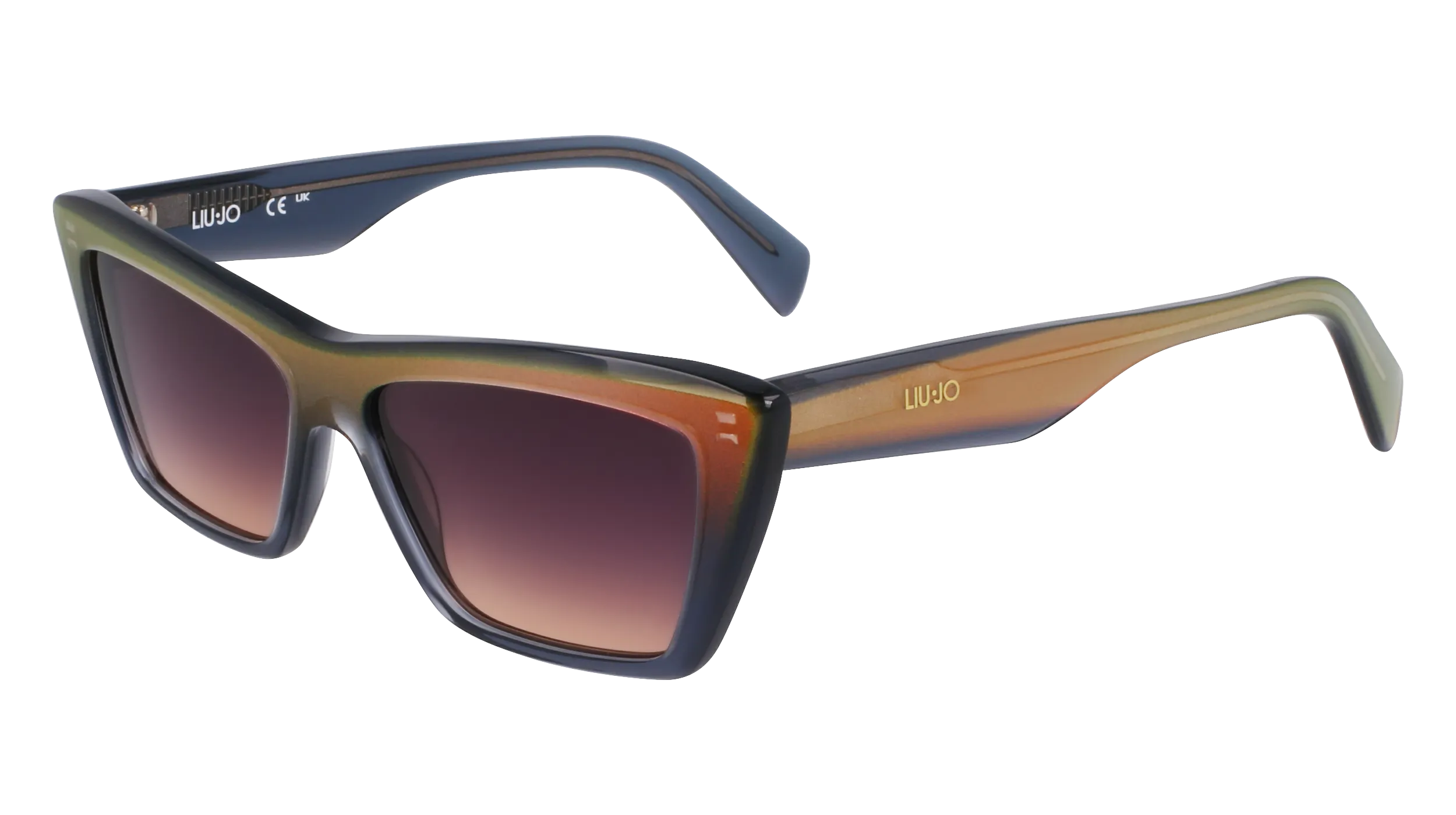 Liu Jo LJ802S 620 Occhiali da sole Acetato Rosso Squadrata Normale - immagine 1