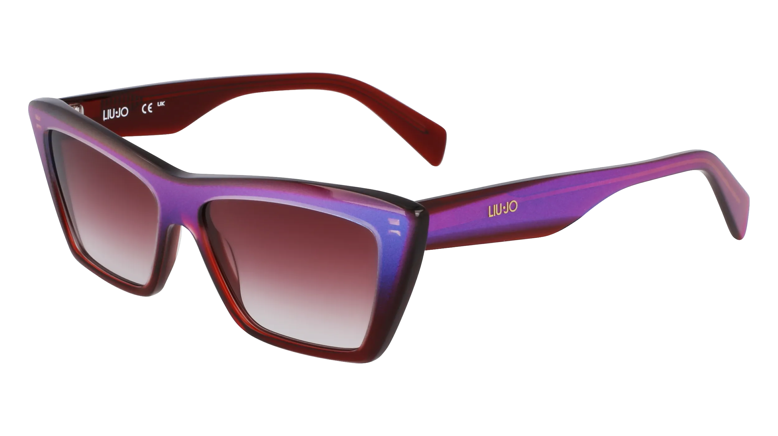 Liu Jo LJ802S 435 Occhiali da sole Acetato Blu Squadrata Normale - immagine 1