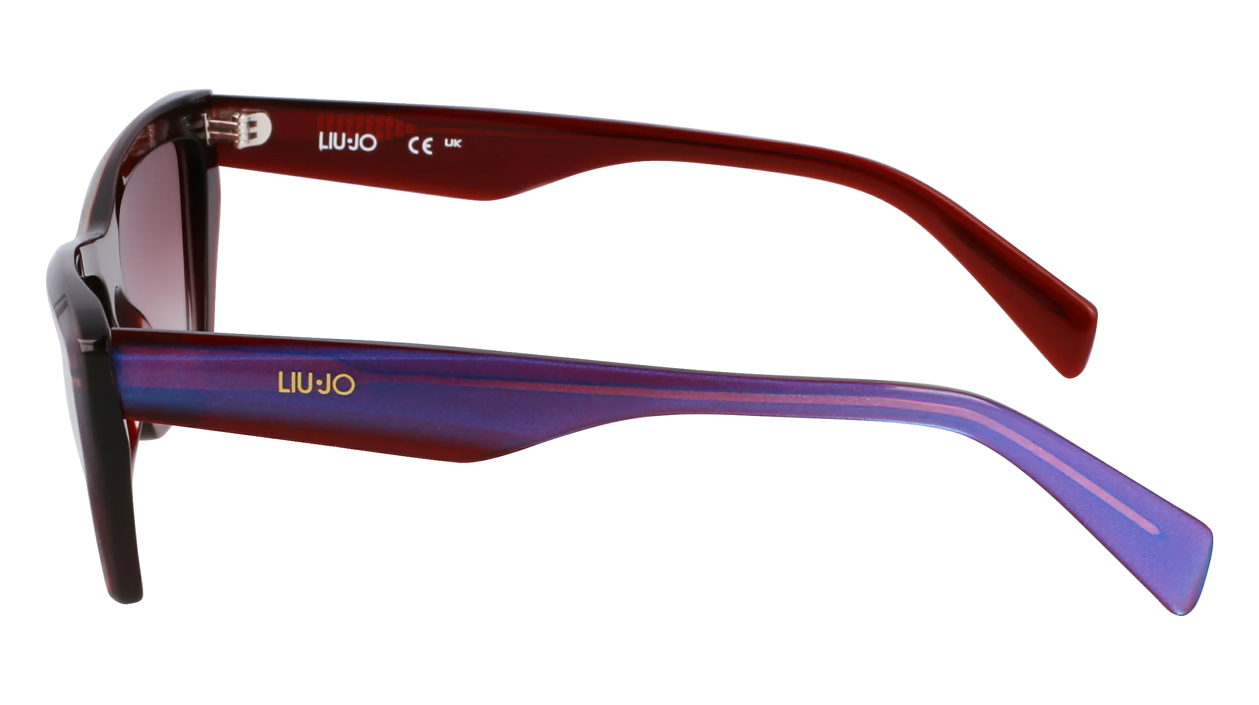 Liu Jo LJ802S 435 Occhiali da sole Acetato Blu Squadrata Normale - immagine 3